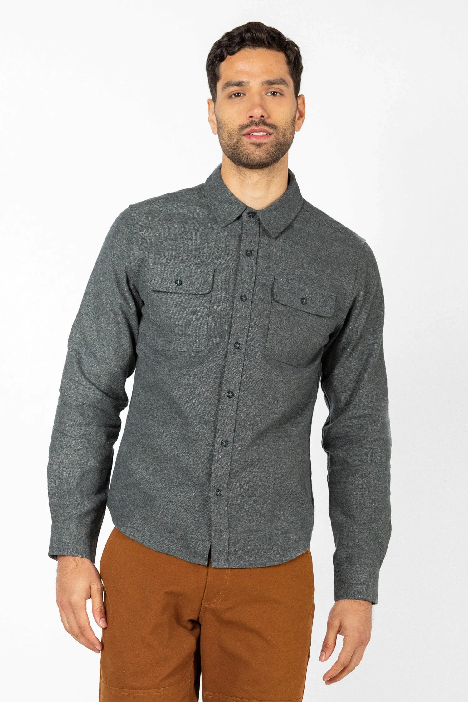 Cole Slim Shirt / Stone sold by Bridge & Burn product image thumbnail 2