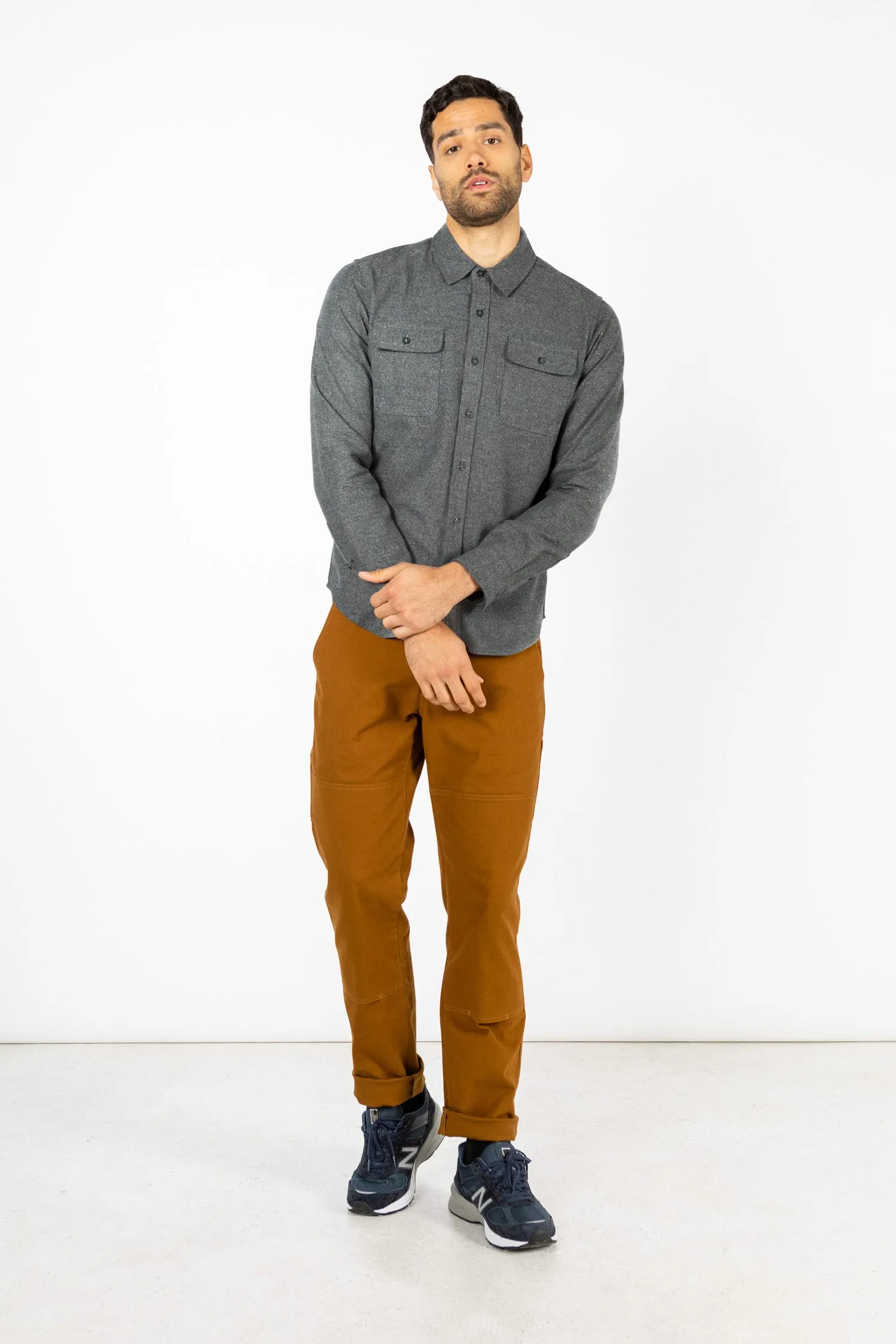 Cole Slim Shirt / Stone sold by Bridge & Burn product image thumbnail 3