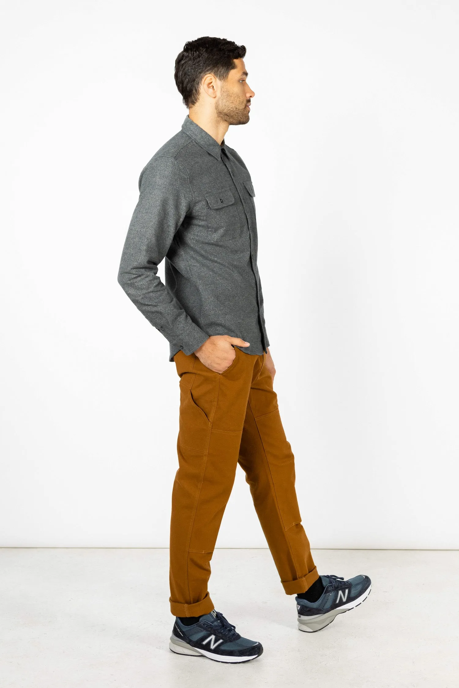 Cole Slim Shirt / Stone sold by Bridge & Burn product image thumbnail 4