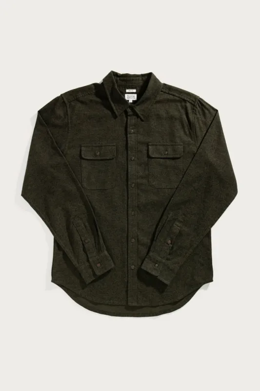 Cole Slim Shirt / Loden sold by Bridge & Burn