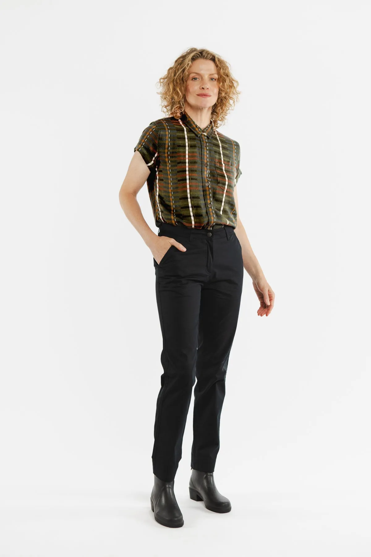 Bea Shirt / Olive Stripe sold by Bridge & Burn product image thumbnail 5