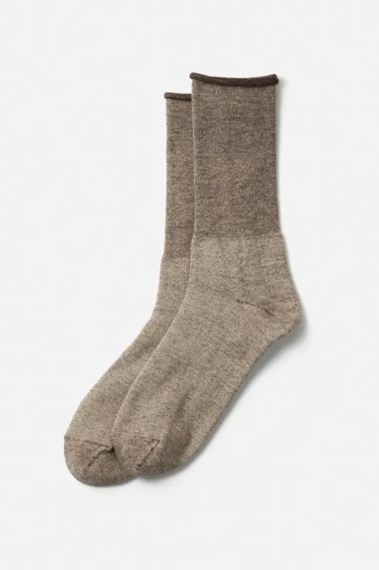 RoToTo City Socks / Grey Dark Brown sold by Bridge & Burn