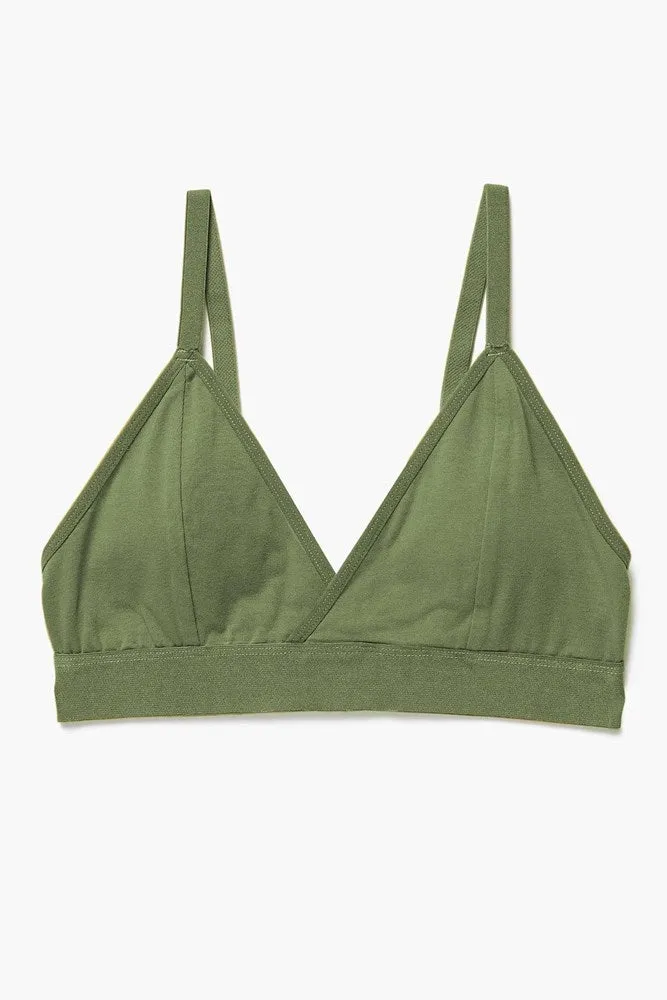 Richer Poorer Classic Bralette / Olive Army sold by Bridge & Burn