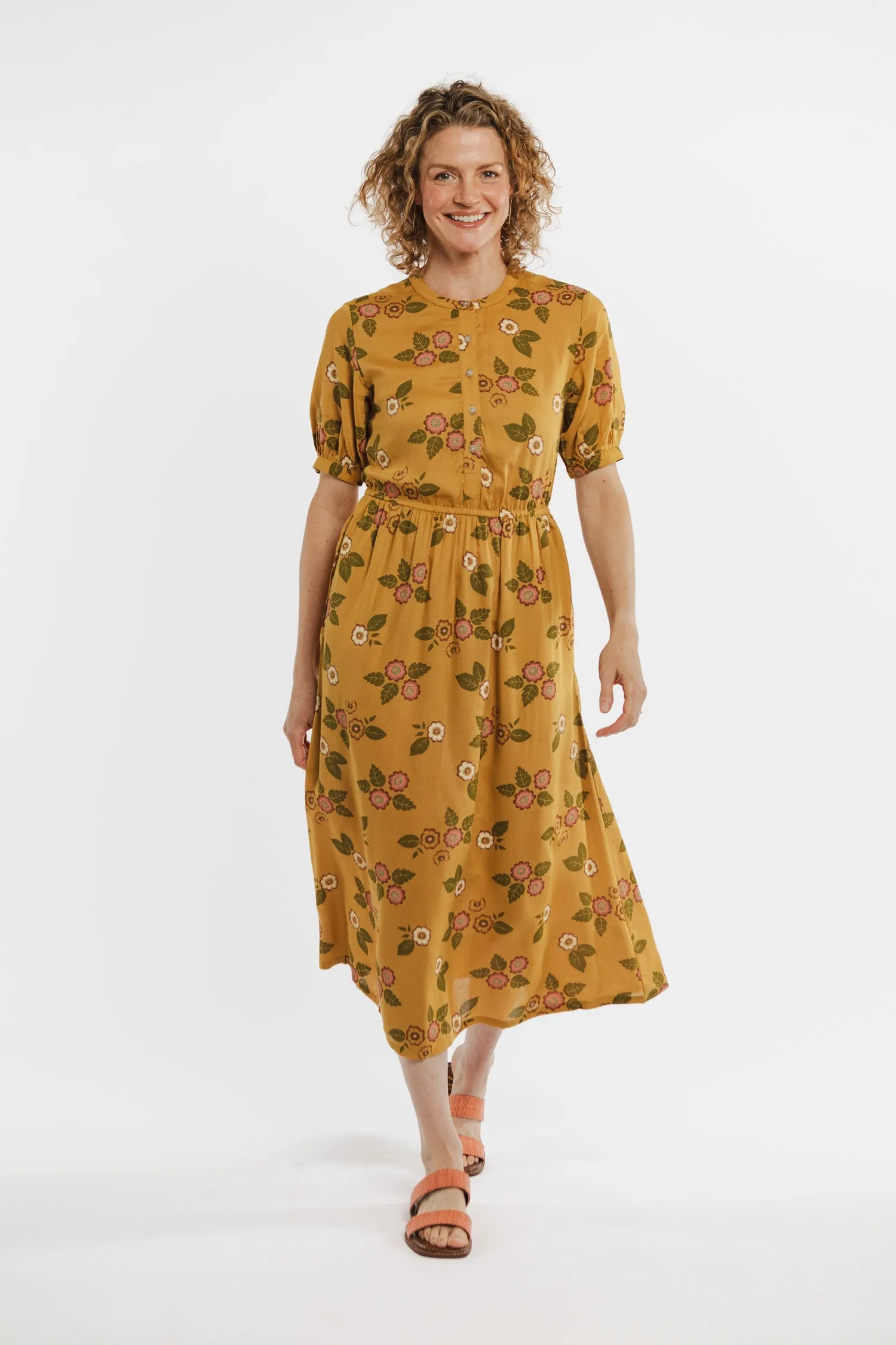 Reina Dress / Folk Floral sold by Bridge & Burn product image thumbnail 5