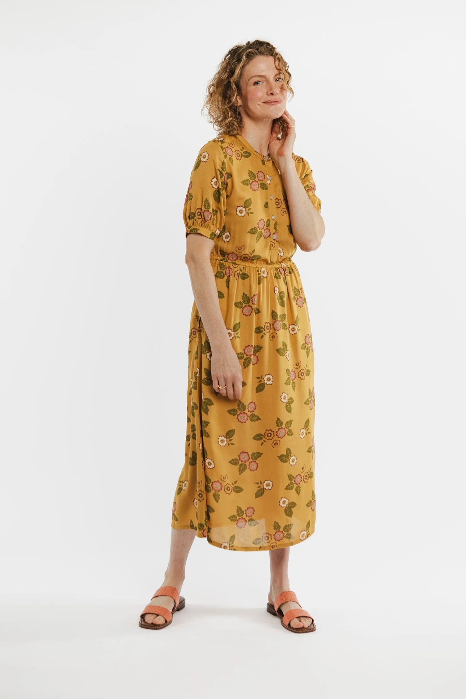 Reina Dress / Folk Floral sold by Bridge & Burn product image thumbnail 3