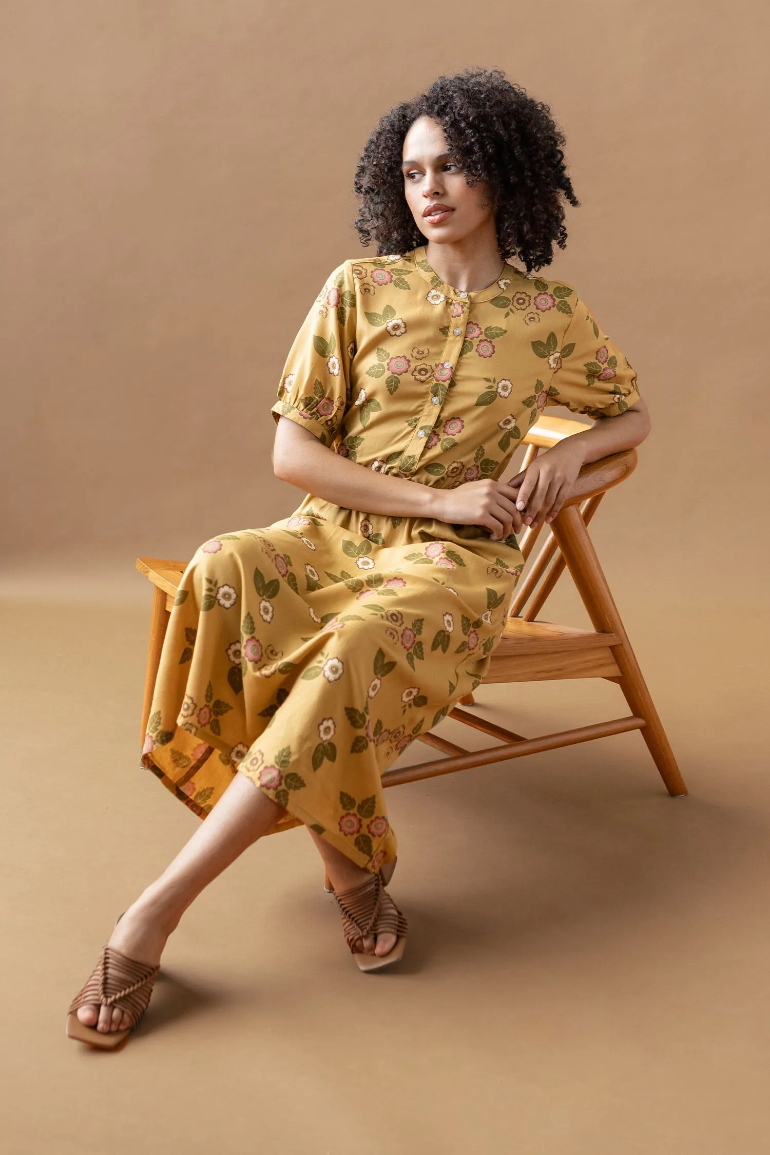 Reina Dress / Folk Floral sold by Bridge & Burn product image thumbnail 2