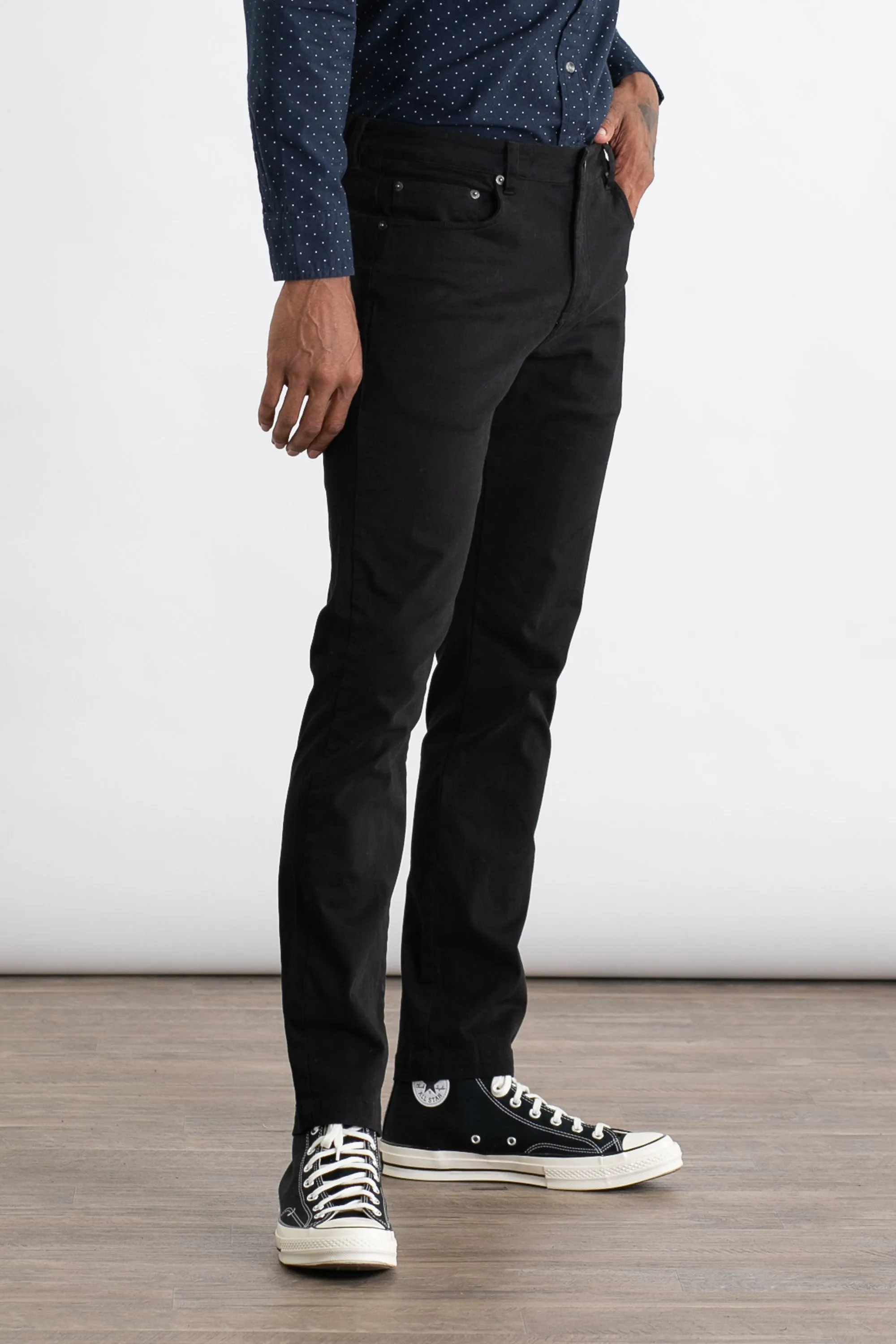 Bradley Slim Pant / Black sold by Bridge & Burn product image thumbnail 3