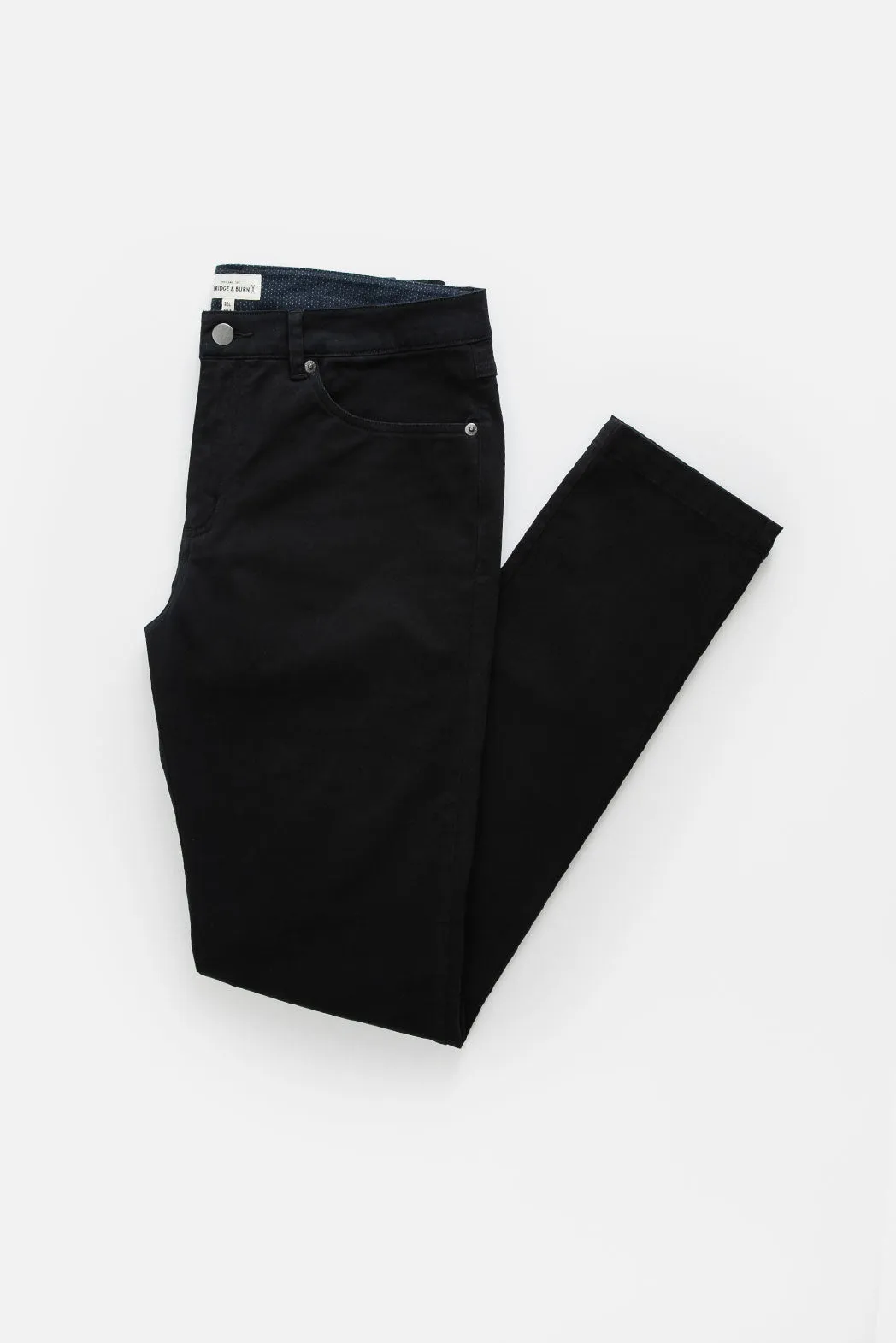 Bradley Slim Pant / Black sold by Bridge & Burn