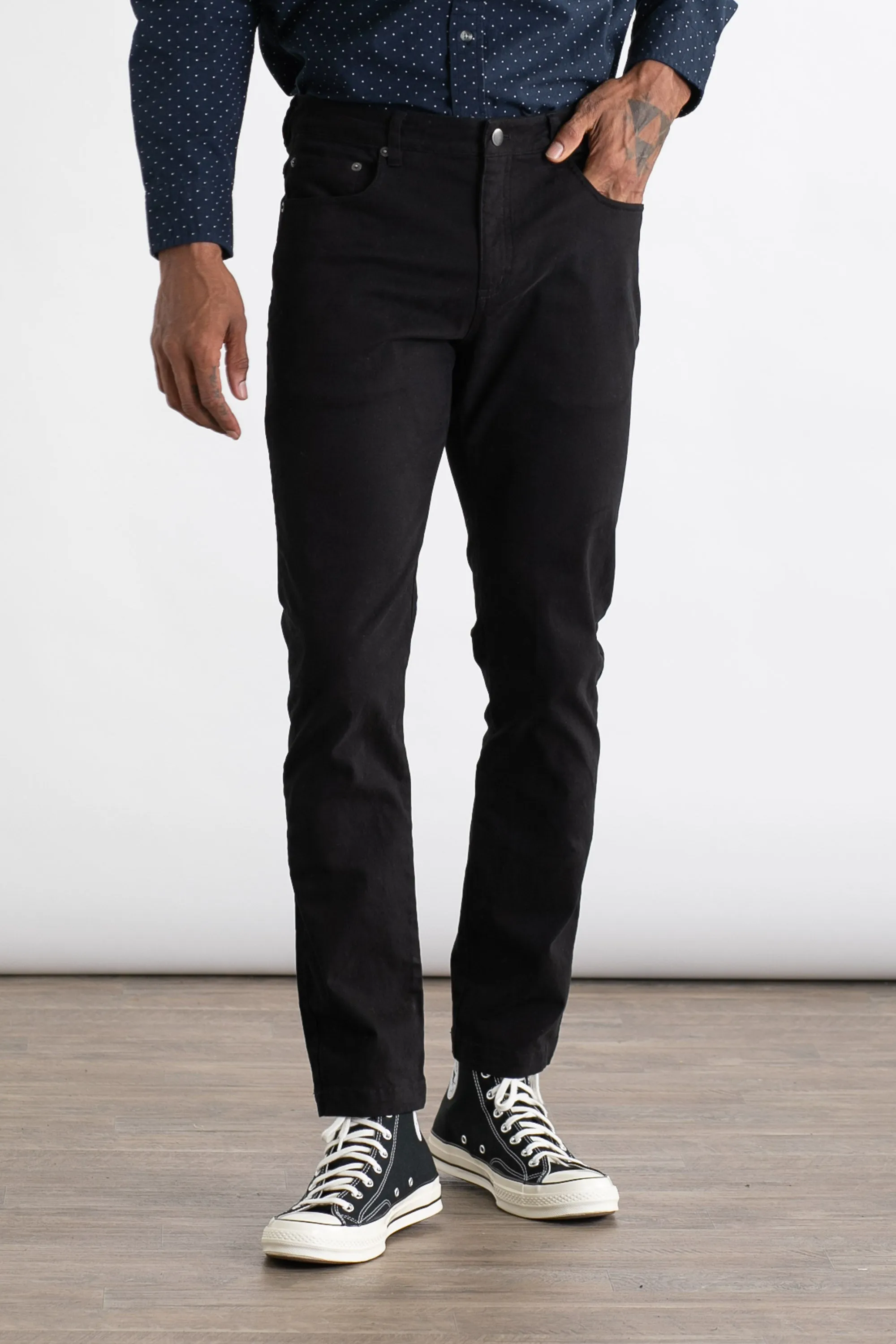 Bradley Slim Pant / Black sold by Bridge & Burn product image thumbnail 2