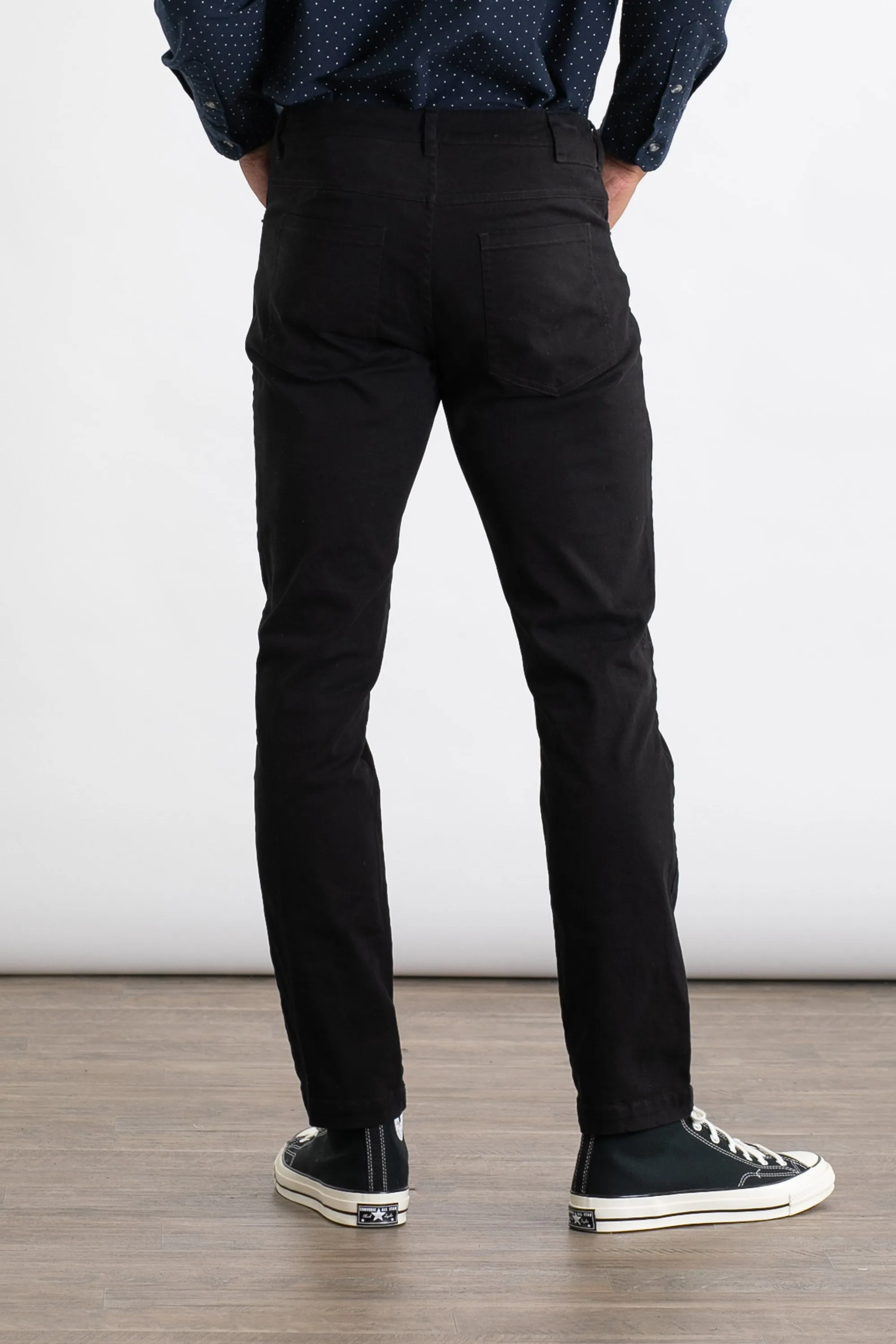 Bradley Slim Pant / Black sold by Bridge & Burn product image thumbnail 4