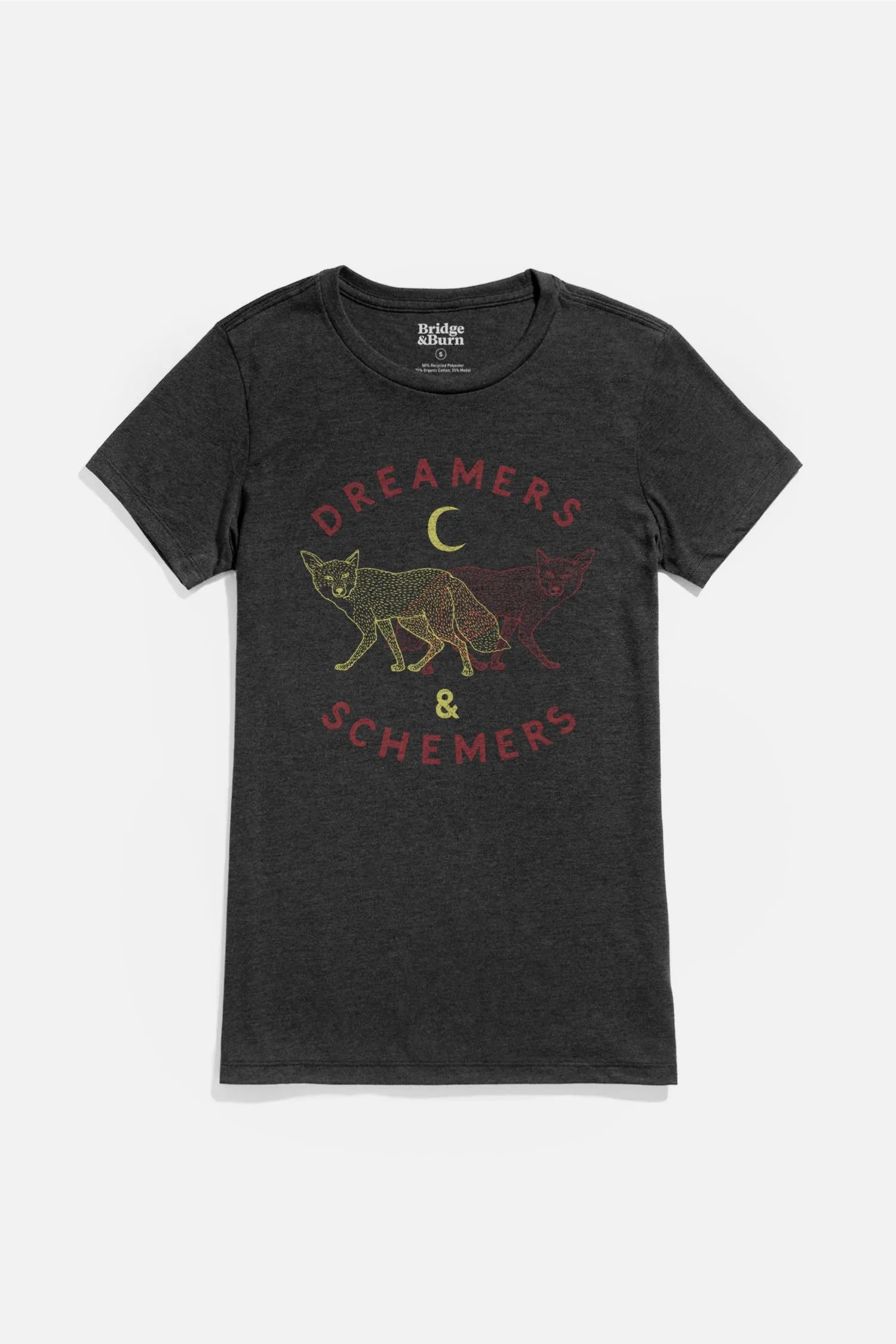 Women's Dreamers & Schemers Tee / Black sold by Bridge & Burn