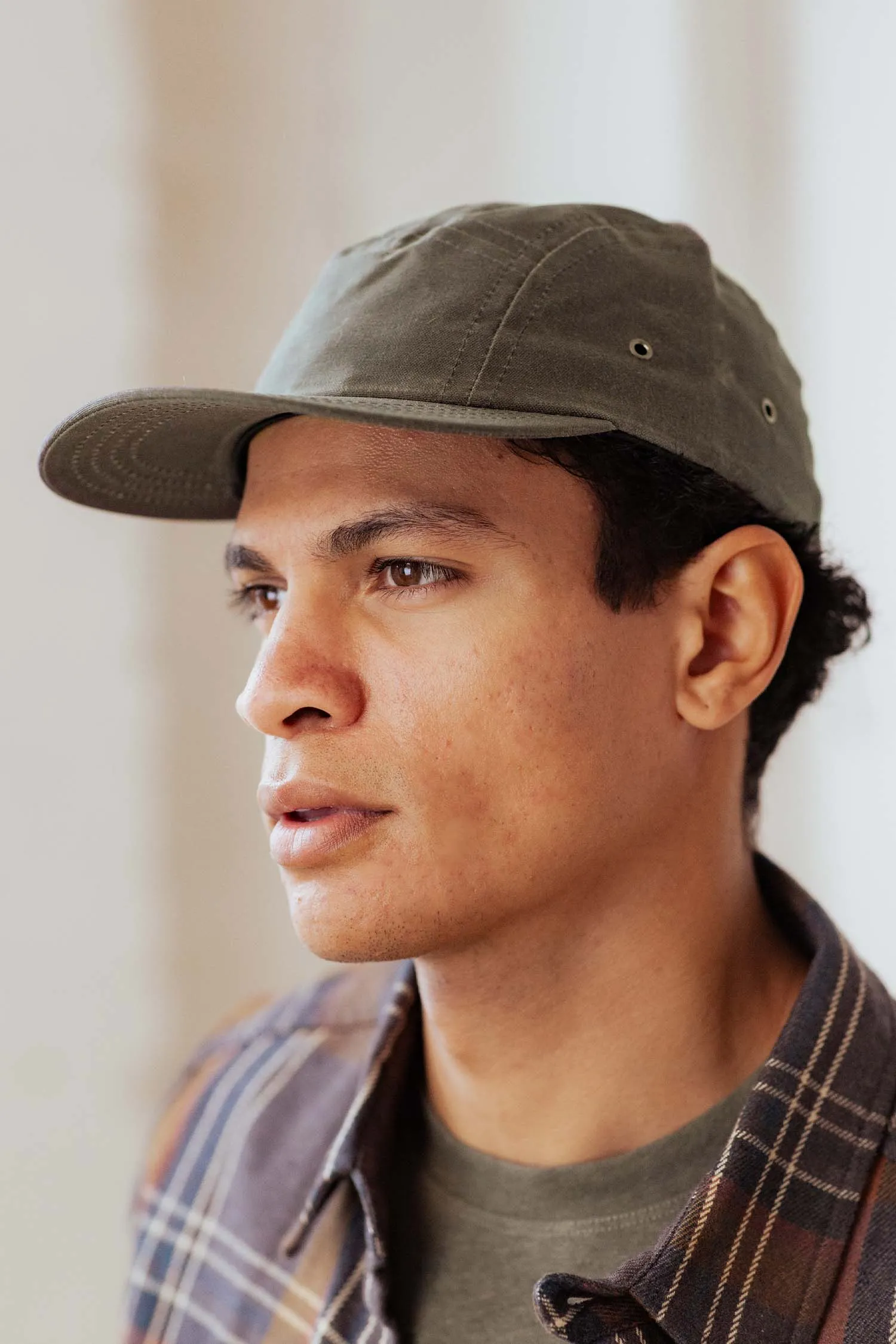 Camper Waxed 5 Panel Cap / Moss sold by Bridge & Burn product image thumbnail 5