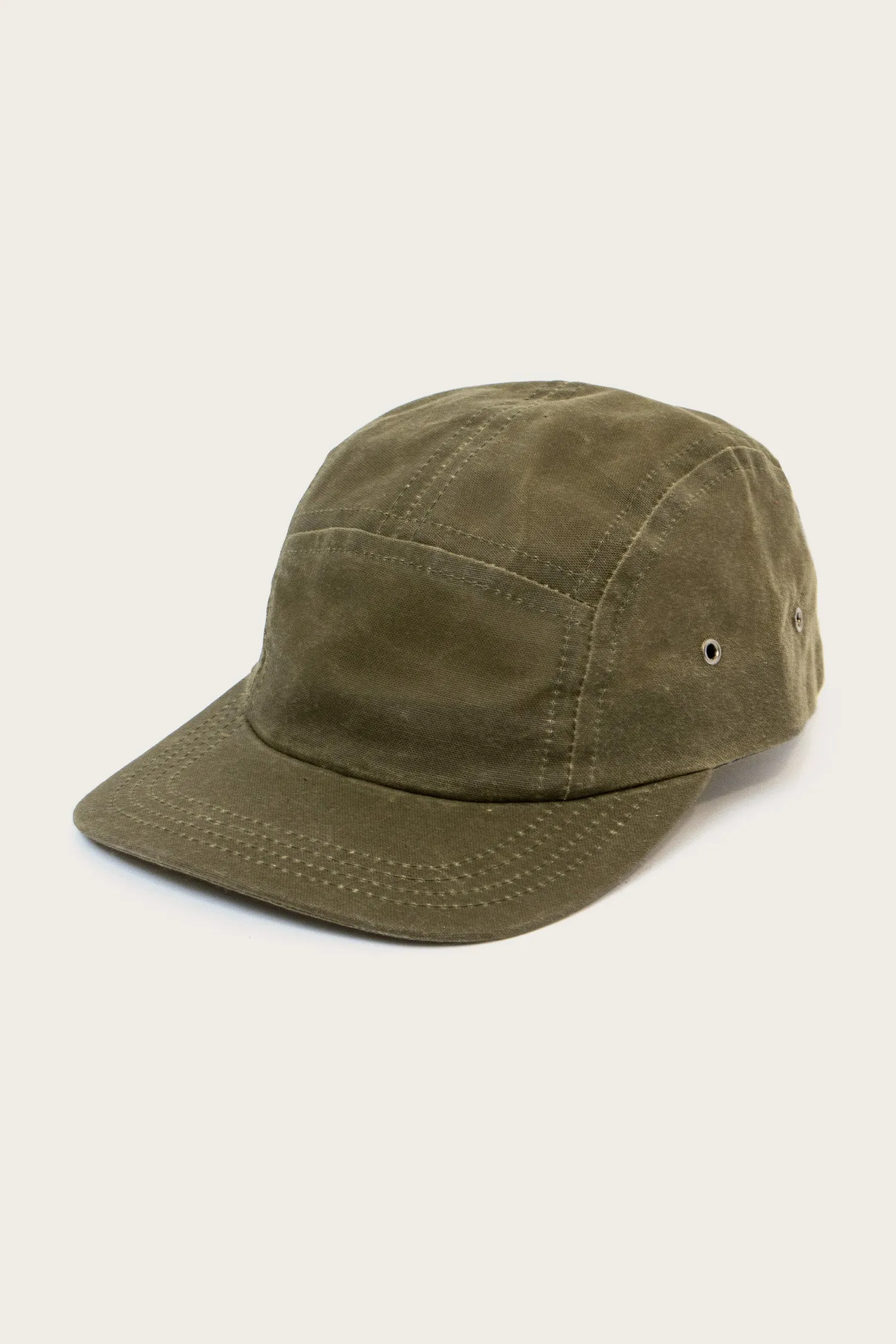 Camper Waxed 5 Panel Cap / Moss sold by Bridge & Burn