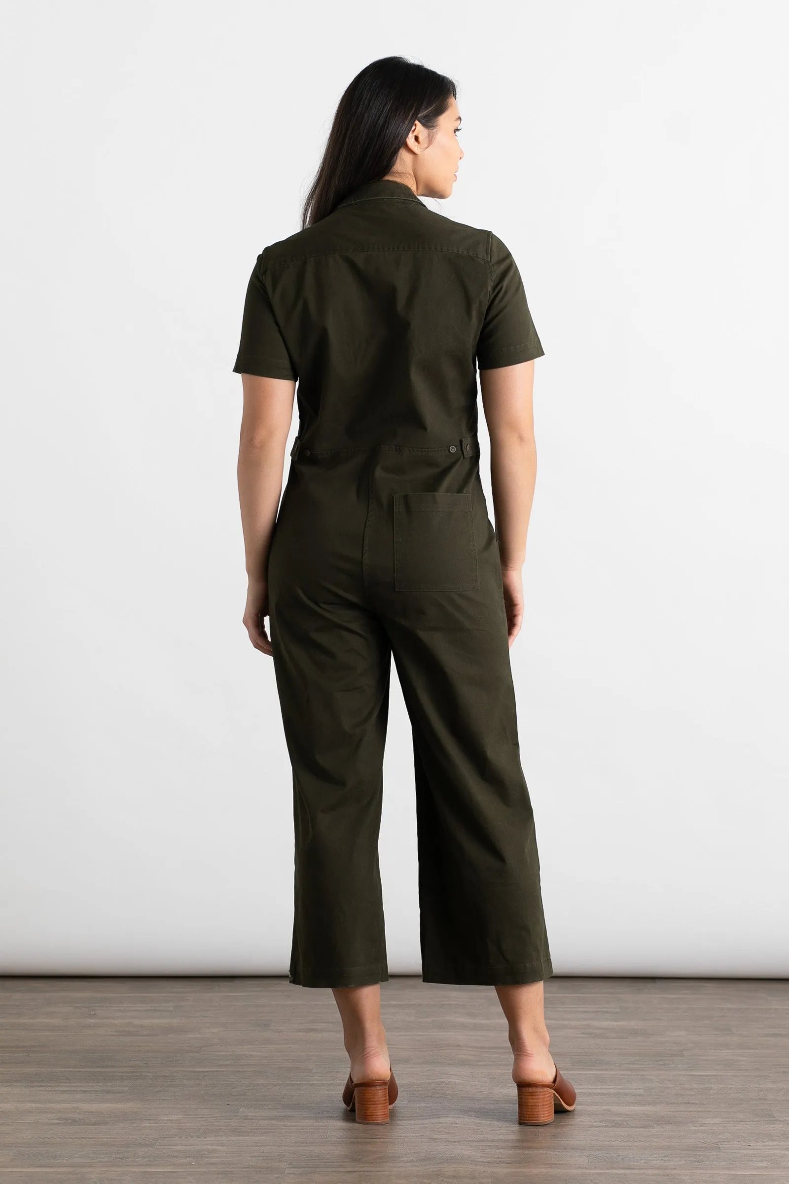 Lou Utility Jumpsuit / Olive sold by Bridge & Burn product image thumbnail 4