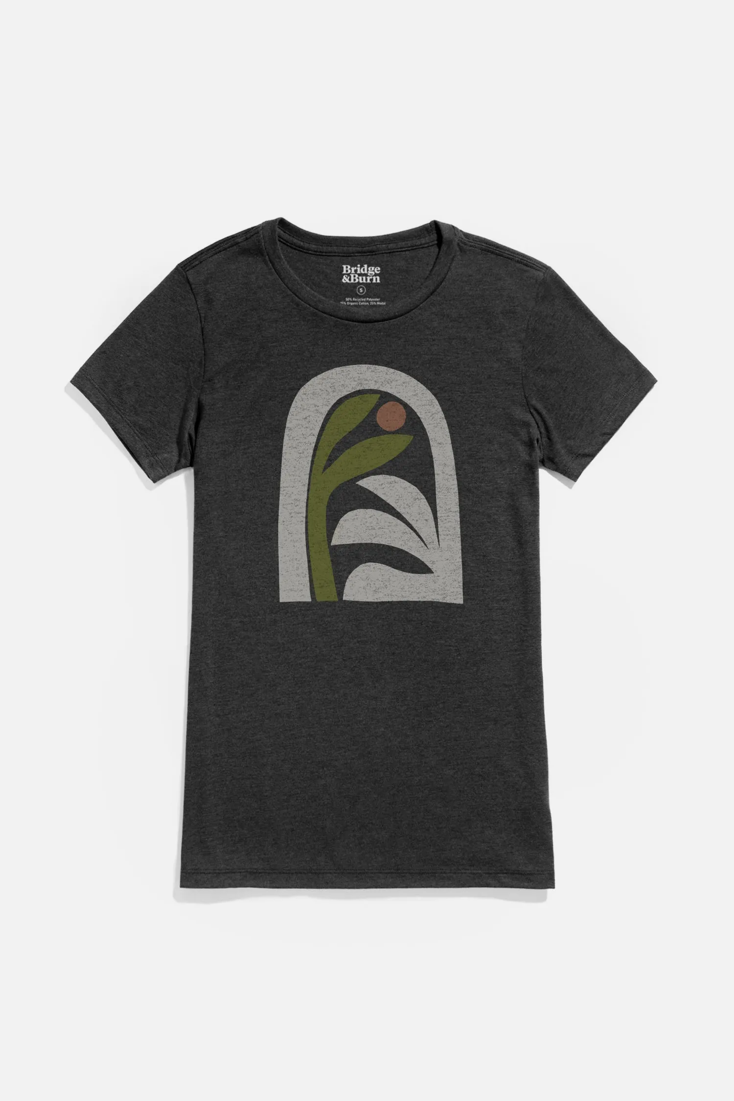 Women's Arch Tee / Charcoal sold by Bridge & Burn
