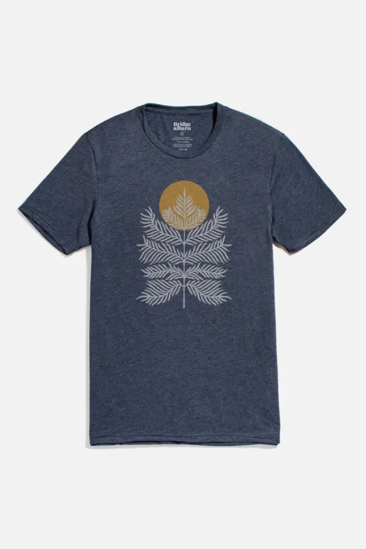 Men's Peace in Plants Tee / Navy sold by Bridge & Burn
