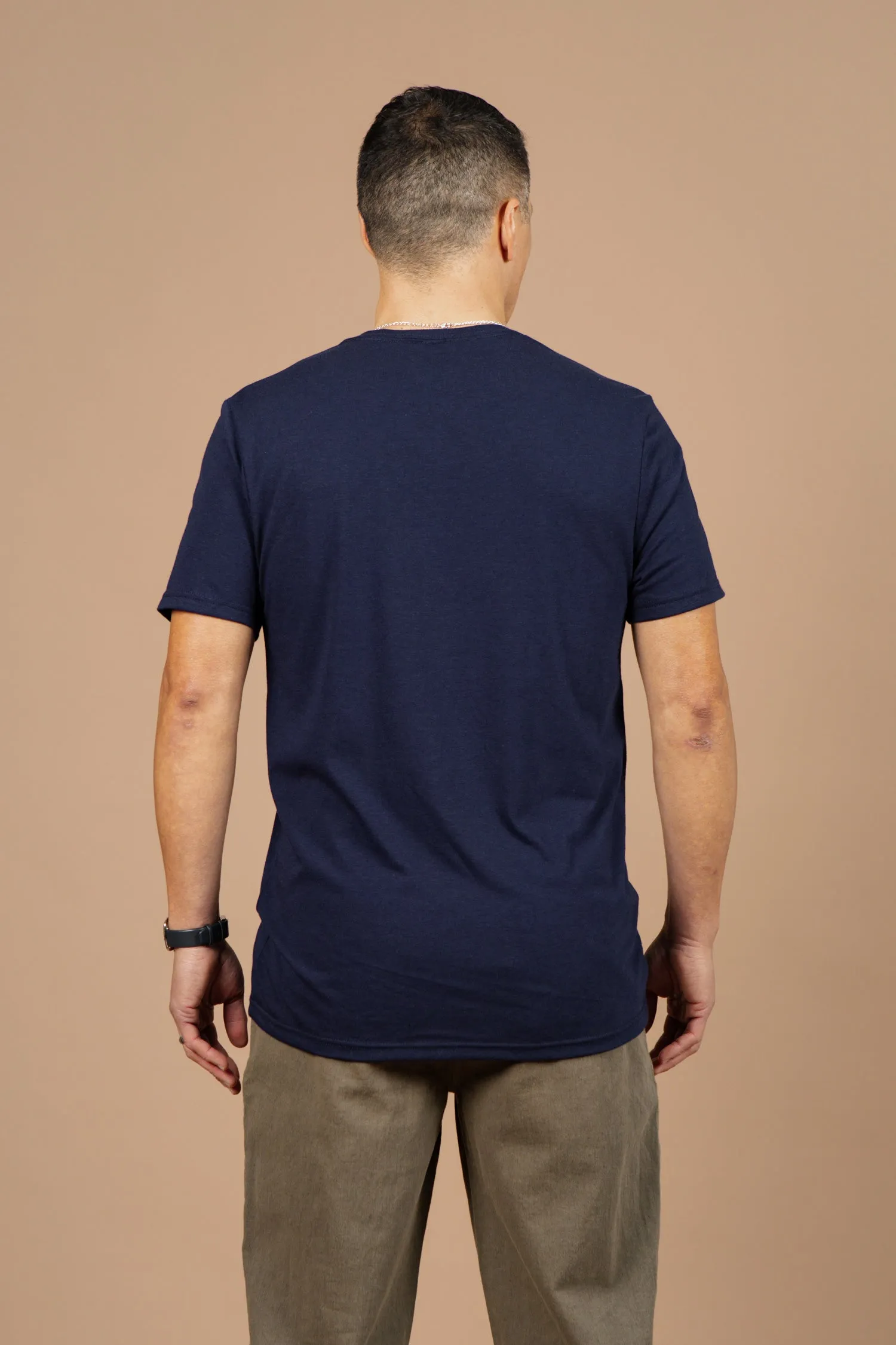 Men's Waves Tee / Navy sold by Bridge & Burn product image thumbnail 3