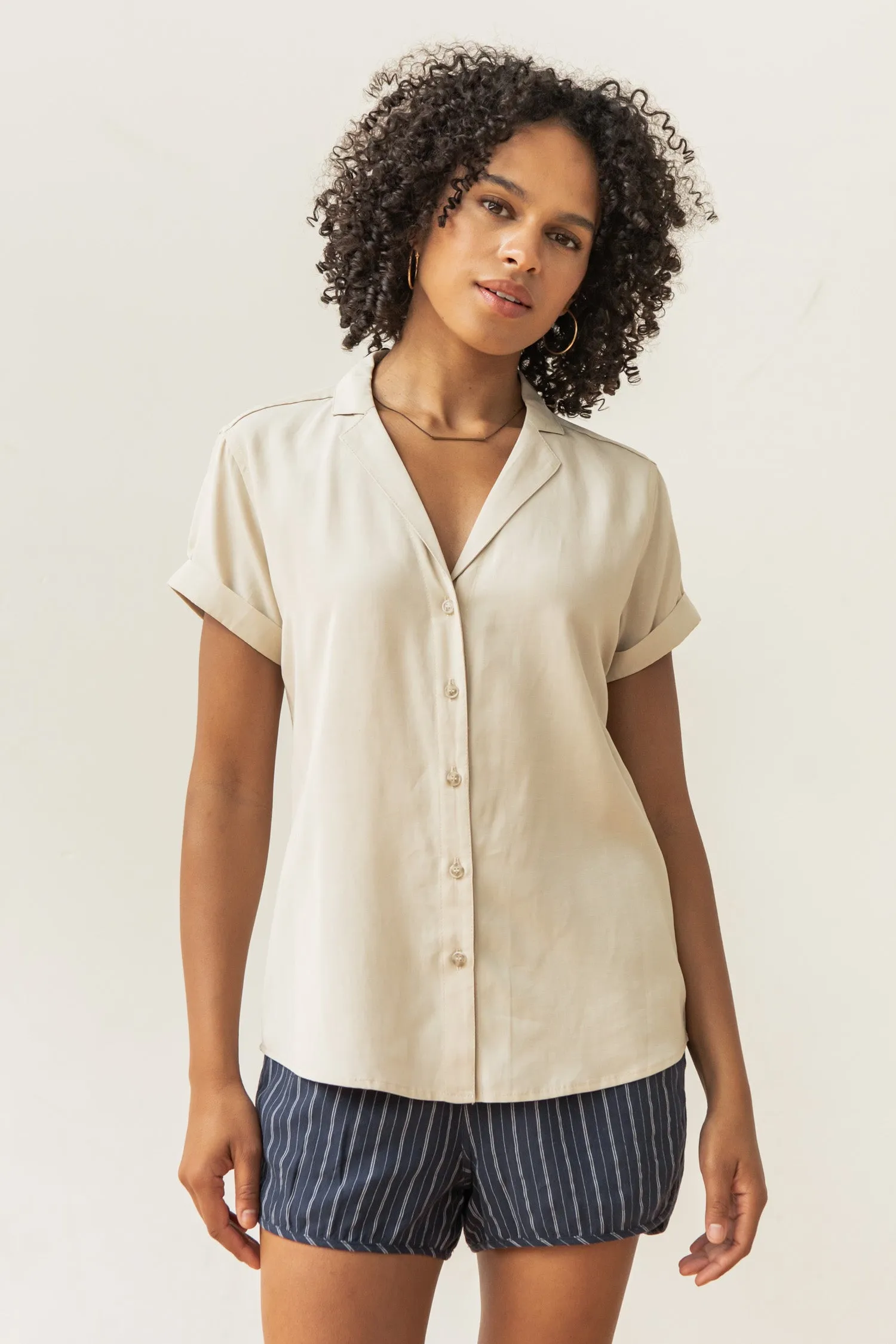 Innes Shirt / Bone sold by Bridge & Burn product image thumbnail 2