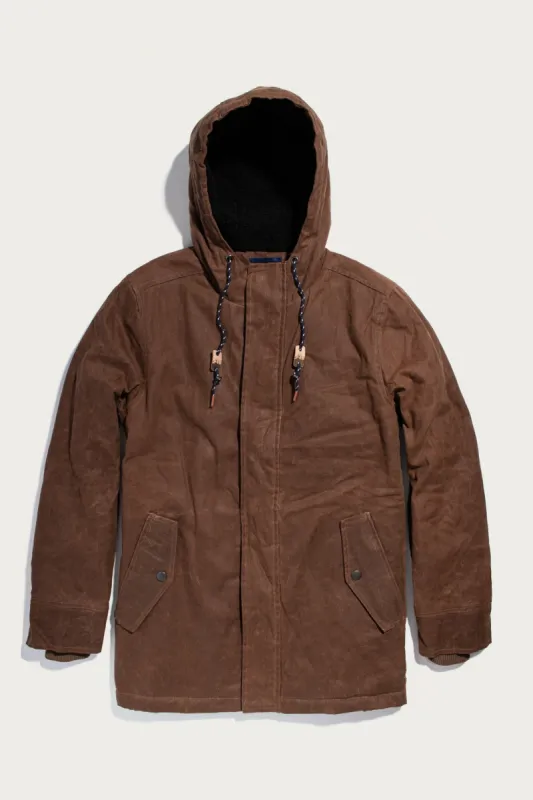 Sitka Parka / Hickory Waxed Canvas sold by Bridge & Burn