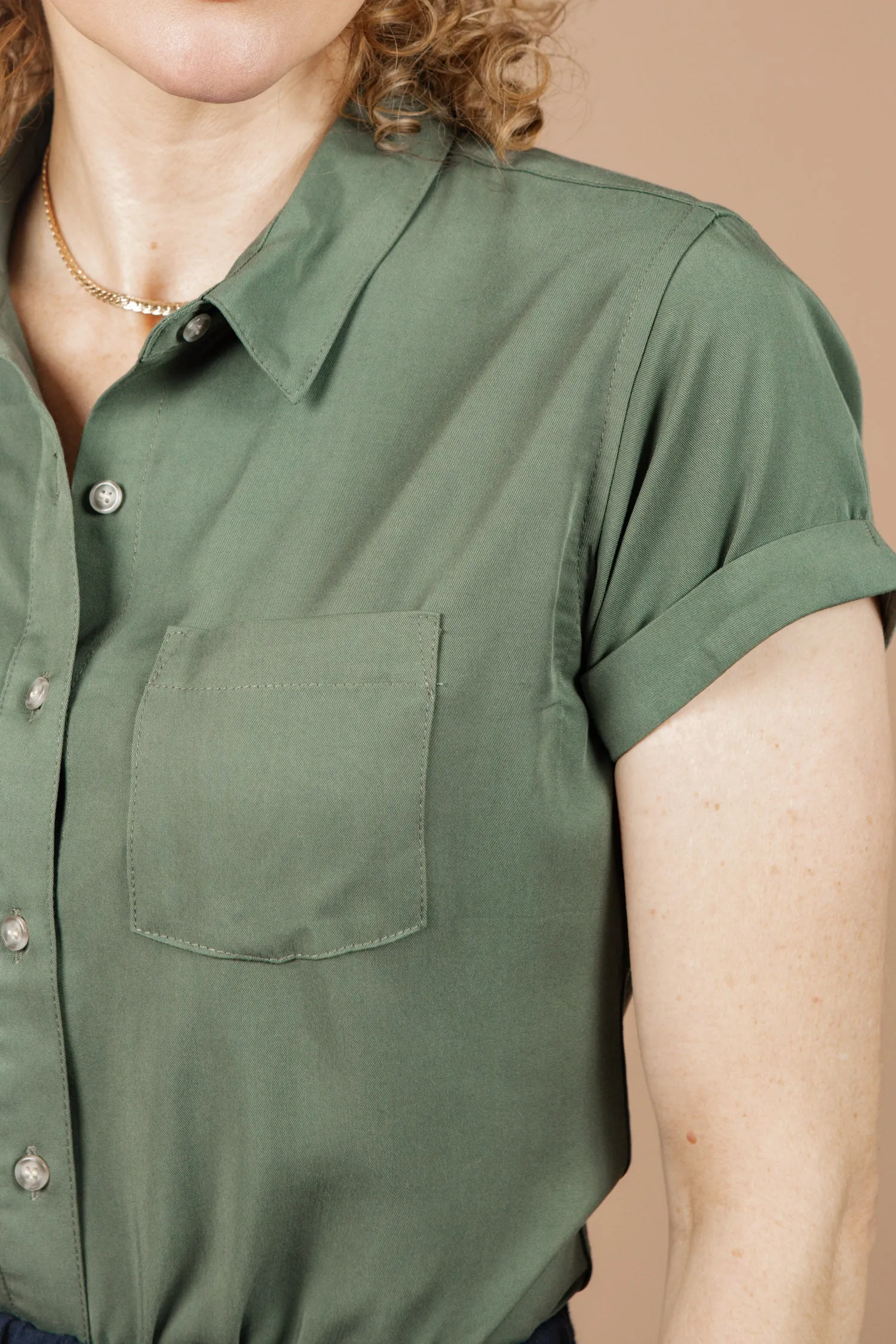 Bea Shirt / Dark Sage sold by Bridge & Burn product image thumbnail 4