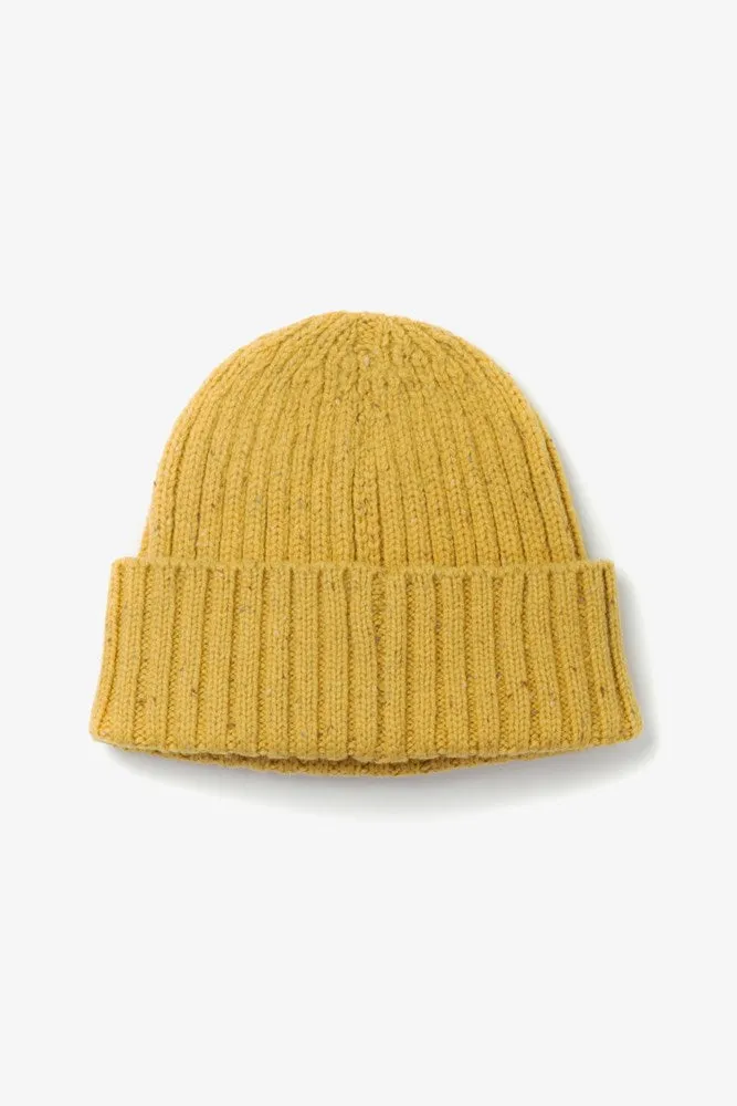 Chunky Ribbed Beanie / Goldenrod sold by Bridge & Burn