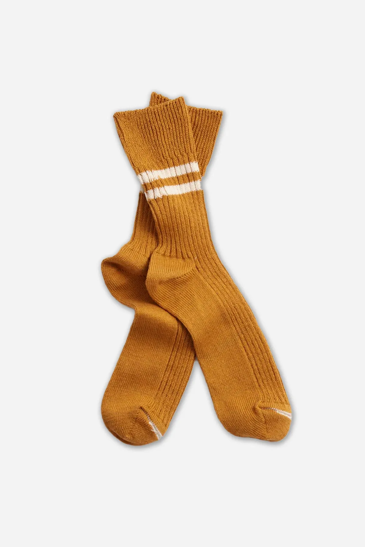 RoToTo Hemp Organic Cotton Stripe Socks / Sunset Gold sold by Bridge & Burn