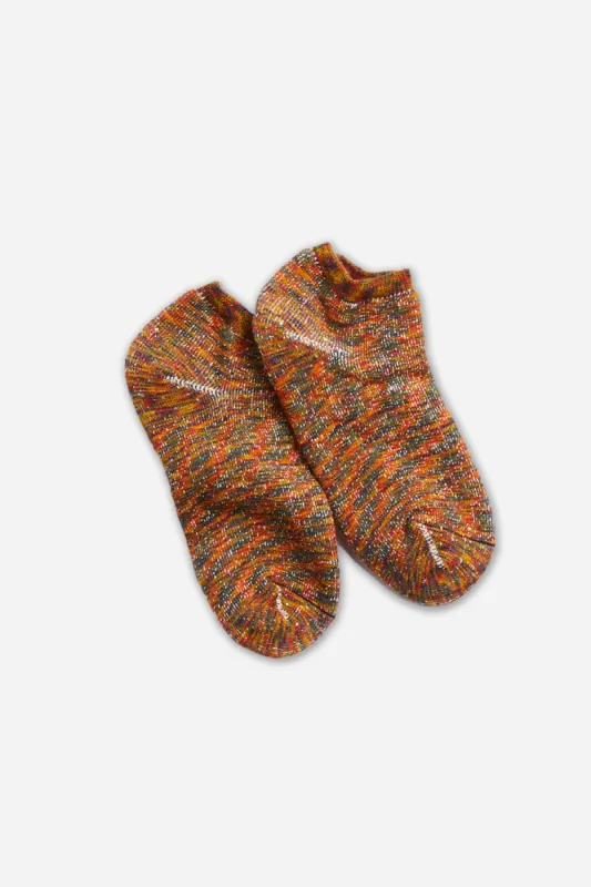 RoToTo Washi Pile Short Socks "Kasuri" / Savannah sold by Bridge & Burn