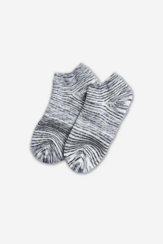 RoToTo Washi Pile Short Socks "Kasuri" / Rocks sold by Bridge & Burn
