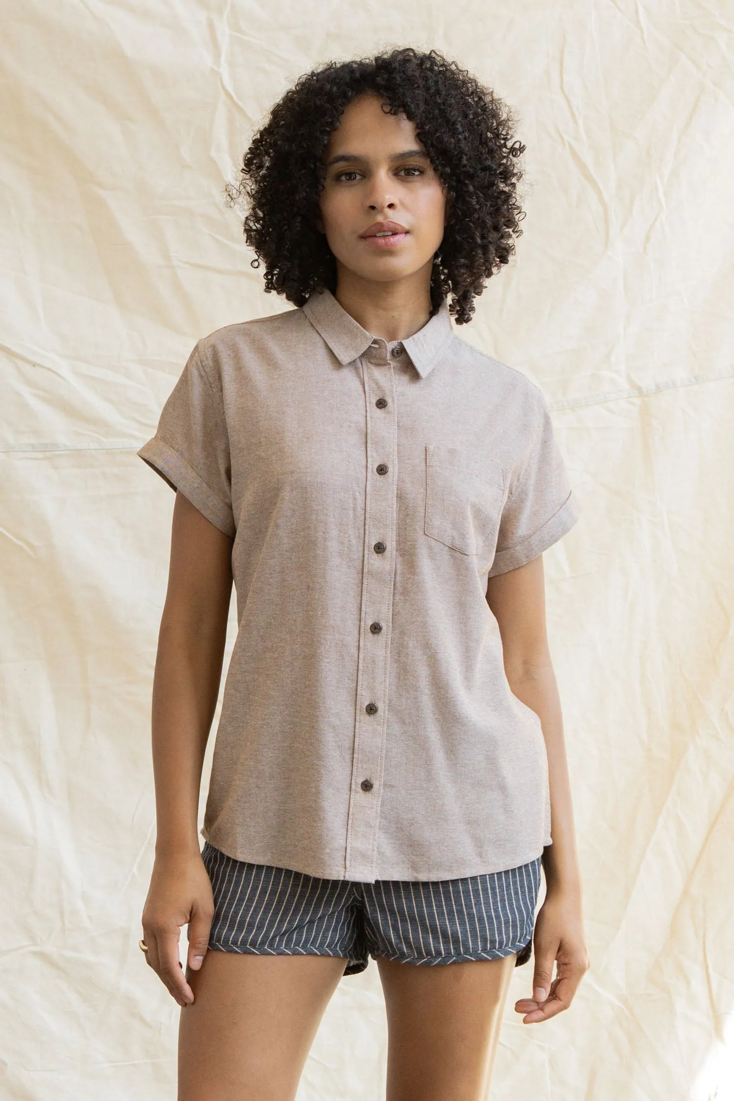 Bea Shirt / Rust Chambray sold by Bridge & Burn product image thumbnail 2