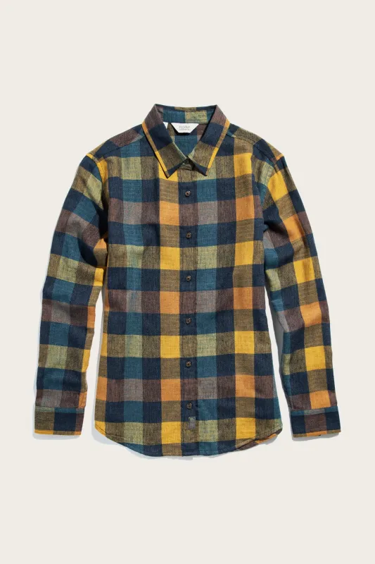 Olivia Slim Shirt / Moonbow Plaid sold by Bridge & Burn