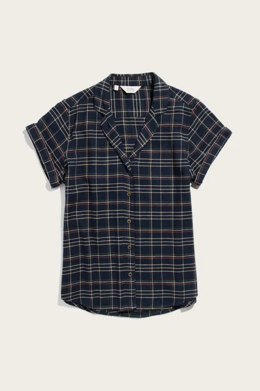 Innes Shirt / Dusk Herringbone Plaid sold by Bridge & Burn