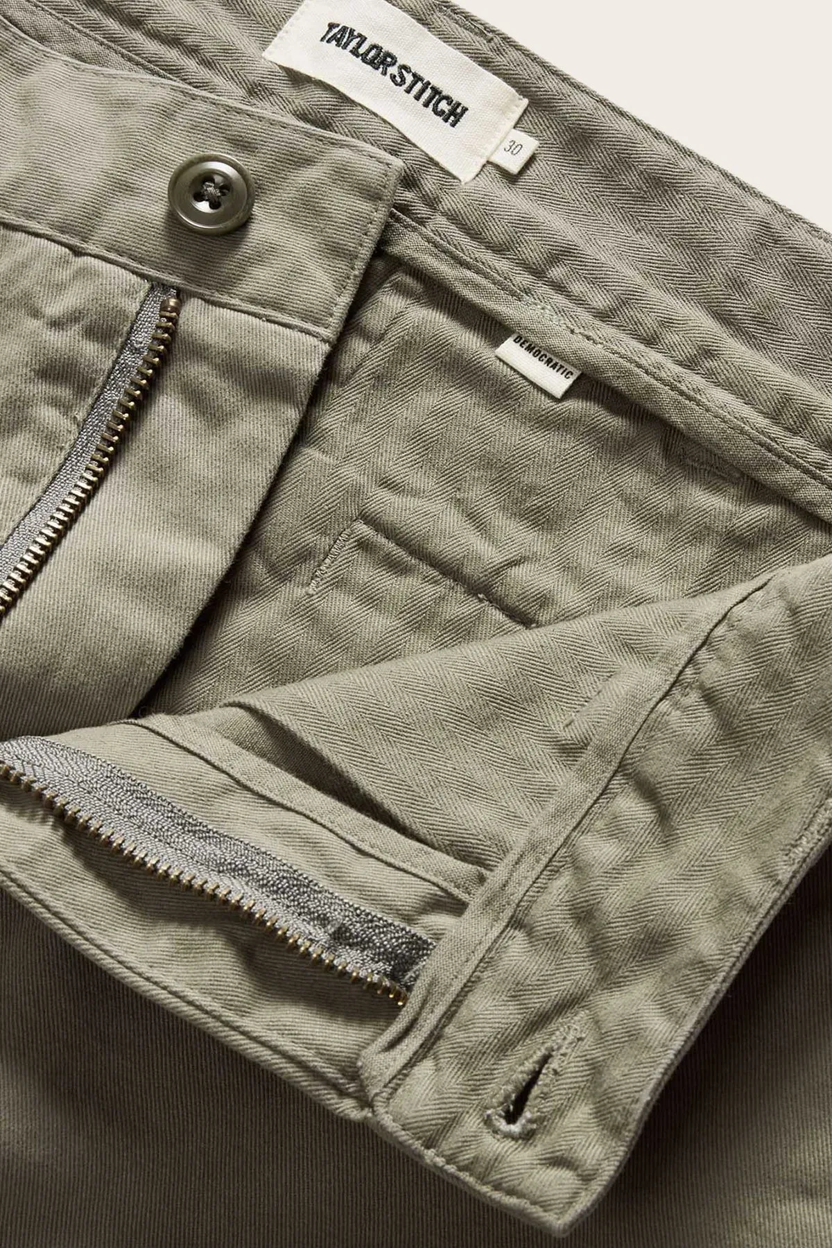 Taylor Stitch Democratic Foundation Pant / Organic Smoked Olive sold by Bridge & Burn product image thumbnail 4