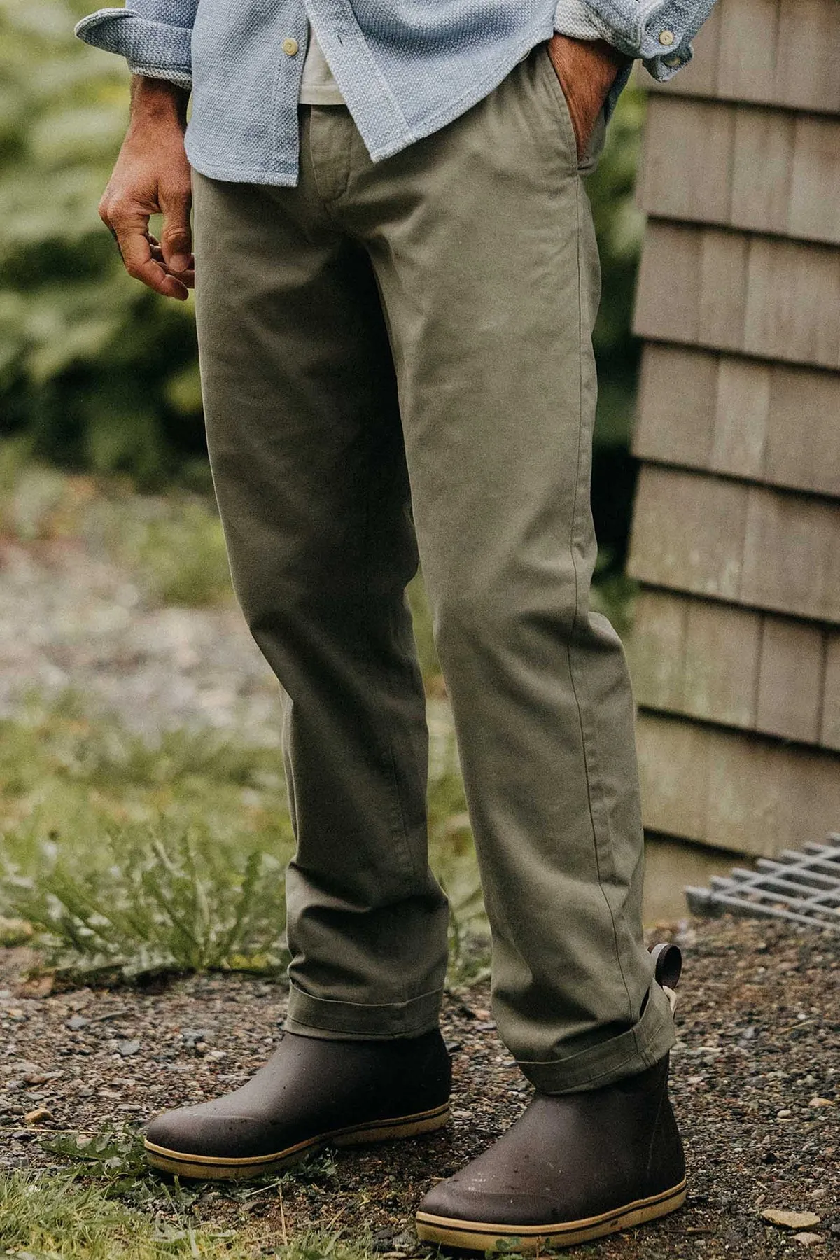 Taylor Stitch Democratic Foundation Pant / Organic Smoked Olive sold by Bridge & Burn product image thumbnail 2