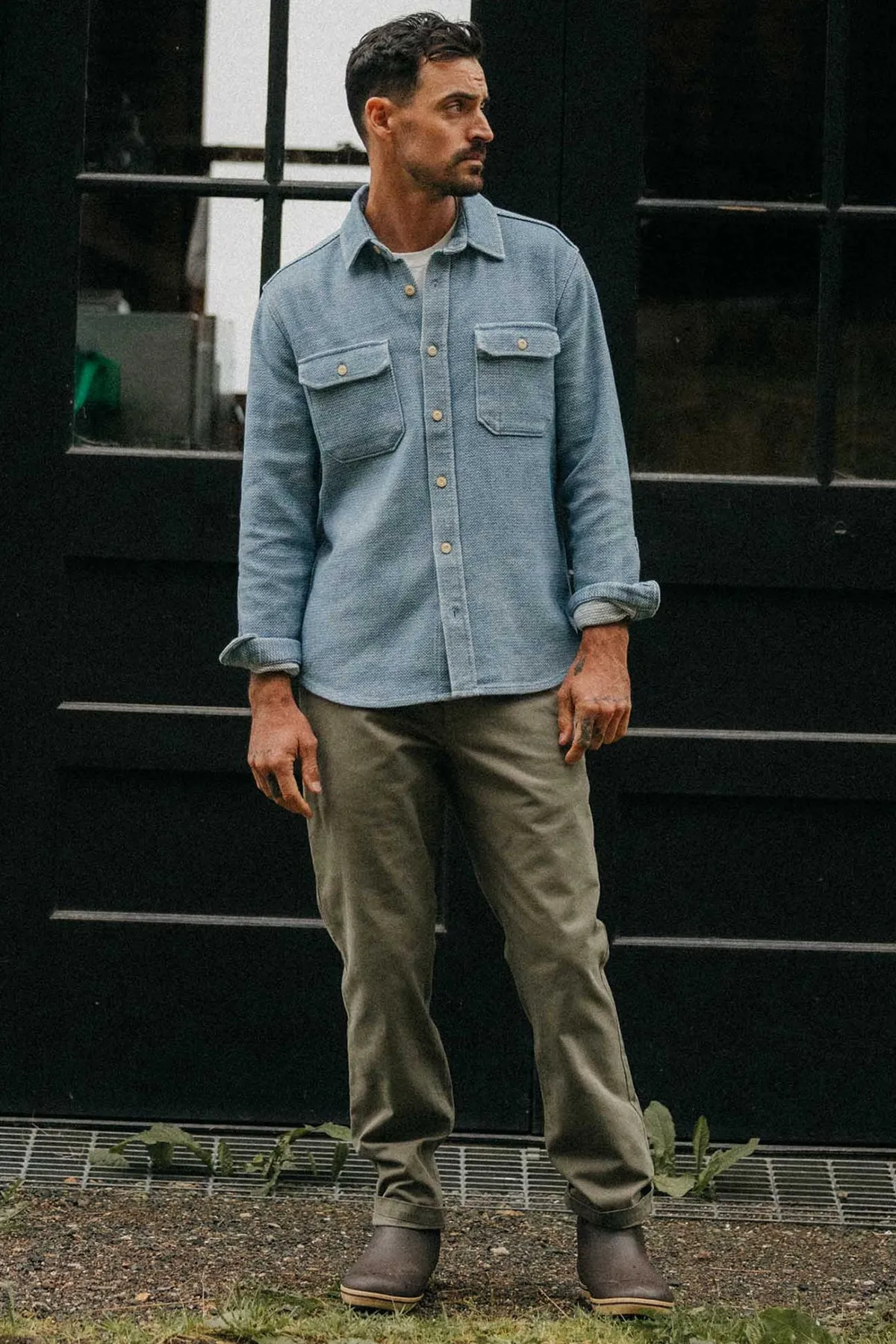 Taylor Stitch Democratic Foundation Pant / Organic Smoked Olive sold by Bridge & Burn