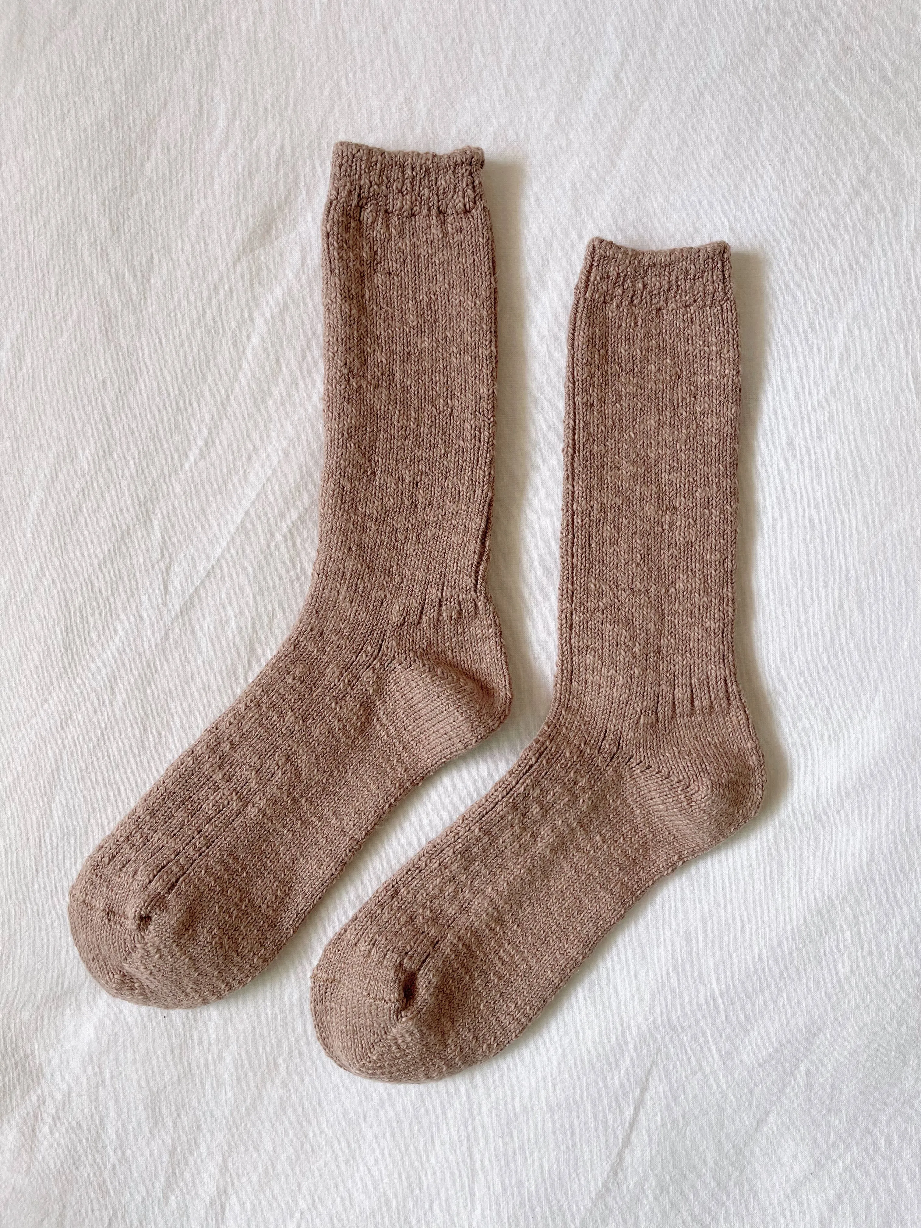 Le Bon Shoppe - Cottage Socks / Toffee sold by Bridge & Burn