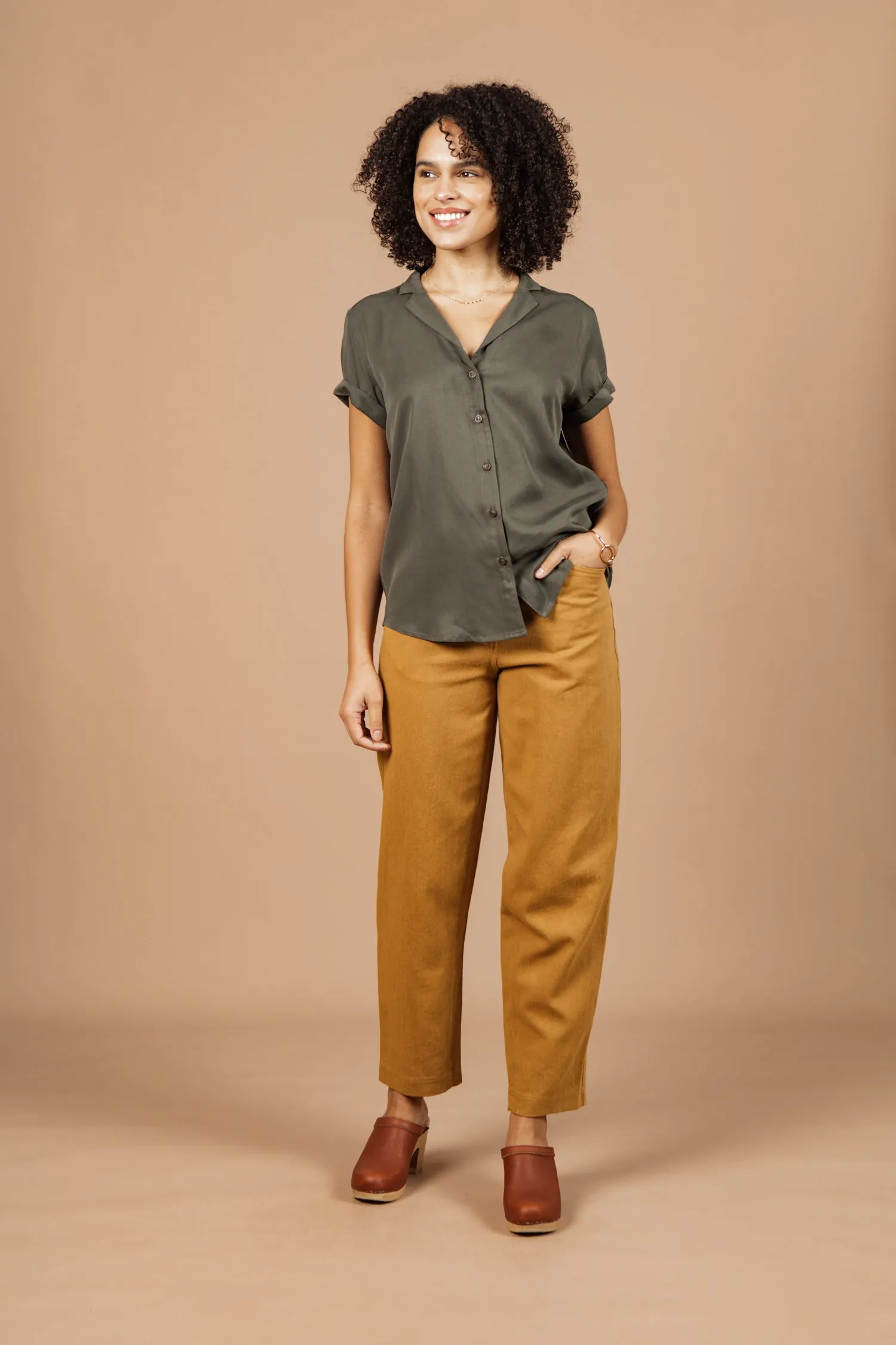 Innes Shirt / Olive sold by Bridge & Burn product image thumbnail 5