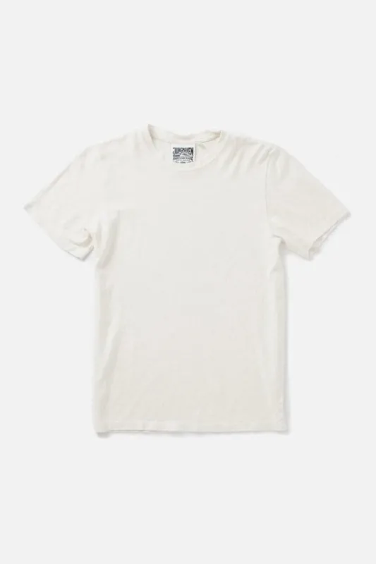 Jungmaven Baja Tee / Washed White sold by Bridge & Burn