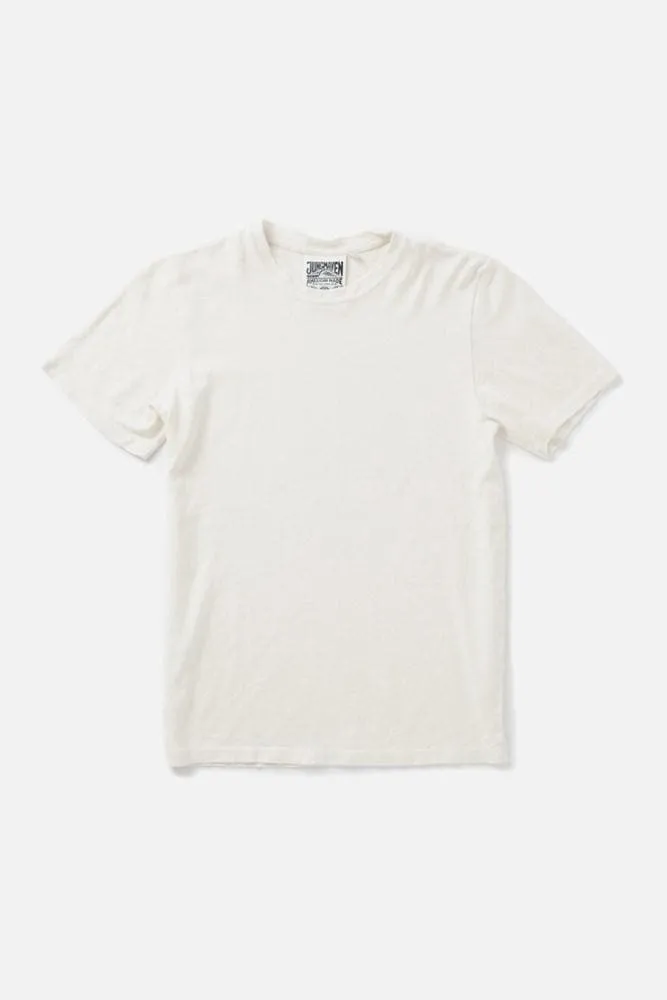 Jungmaven Baja Tee / Washed White sold by Bridge & Burn