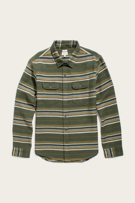 Cole Slim Shirt / Wreath Stripe sold by Bridge & Burn