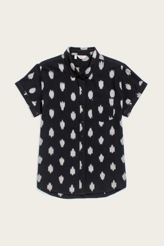 Bea Shirt / Eclipse Ikat sold by Bridge & Burn