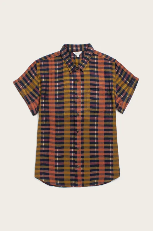 Bea Shirt / Alpenglow Stripe sold by Bridge & Burn
