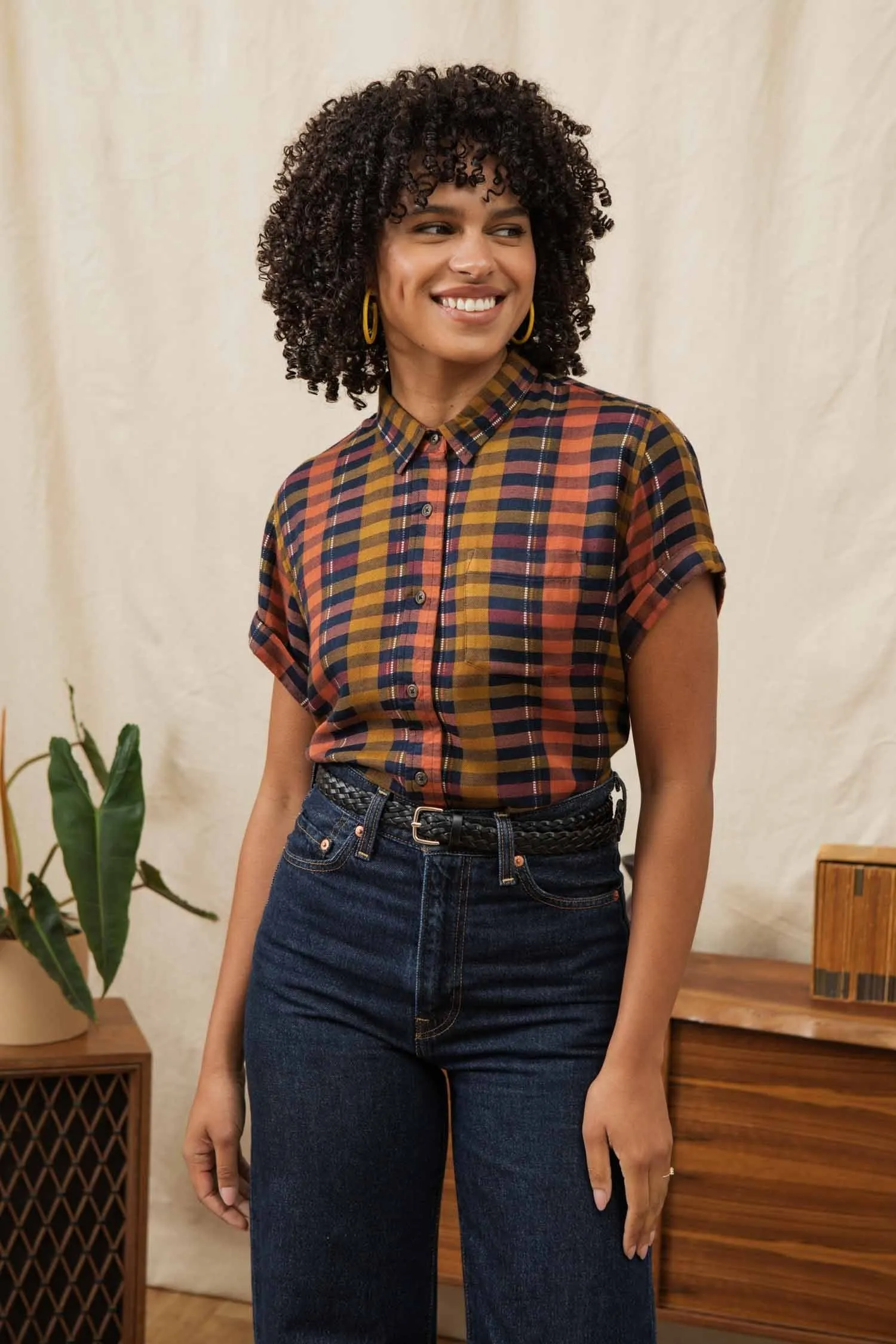 Bea Shirt / Alpenglow Stripe sold by Bridge & Burn product image thumbnail 2