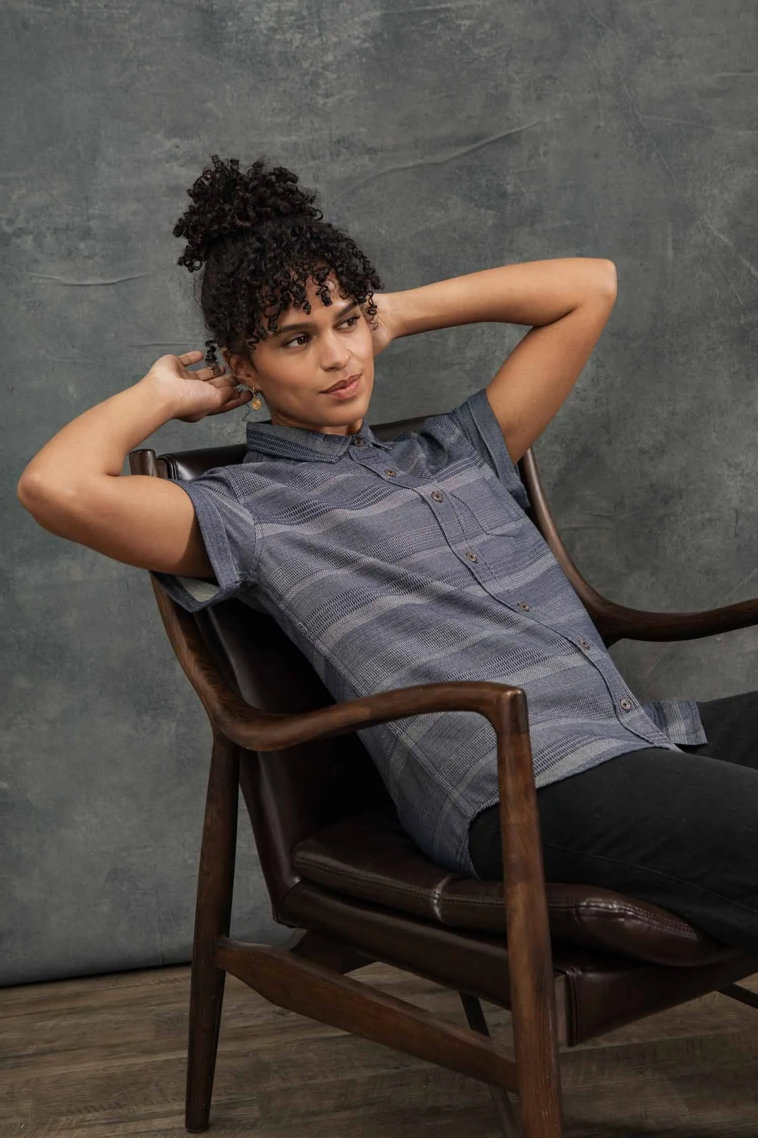 Bea Shirt / Cascade Weave sold by Bridge & Burn product image thumbnail 4