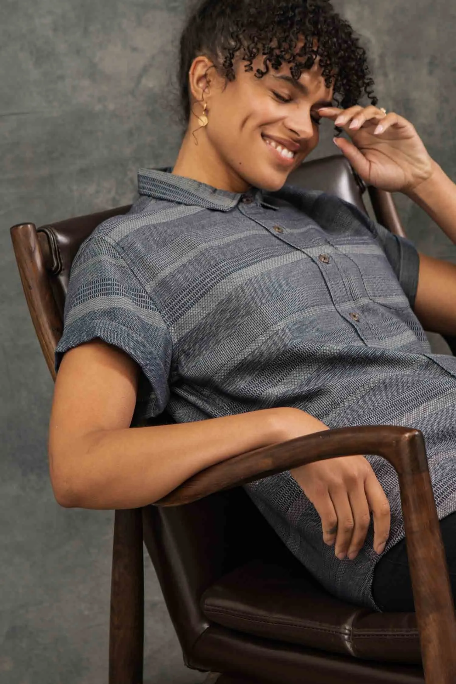 Bea Shirt / Cascade Weave sold by Bridge & Burn product image thumbnail 2