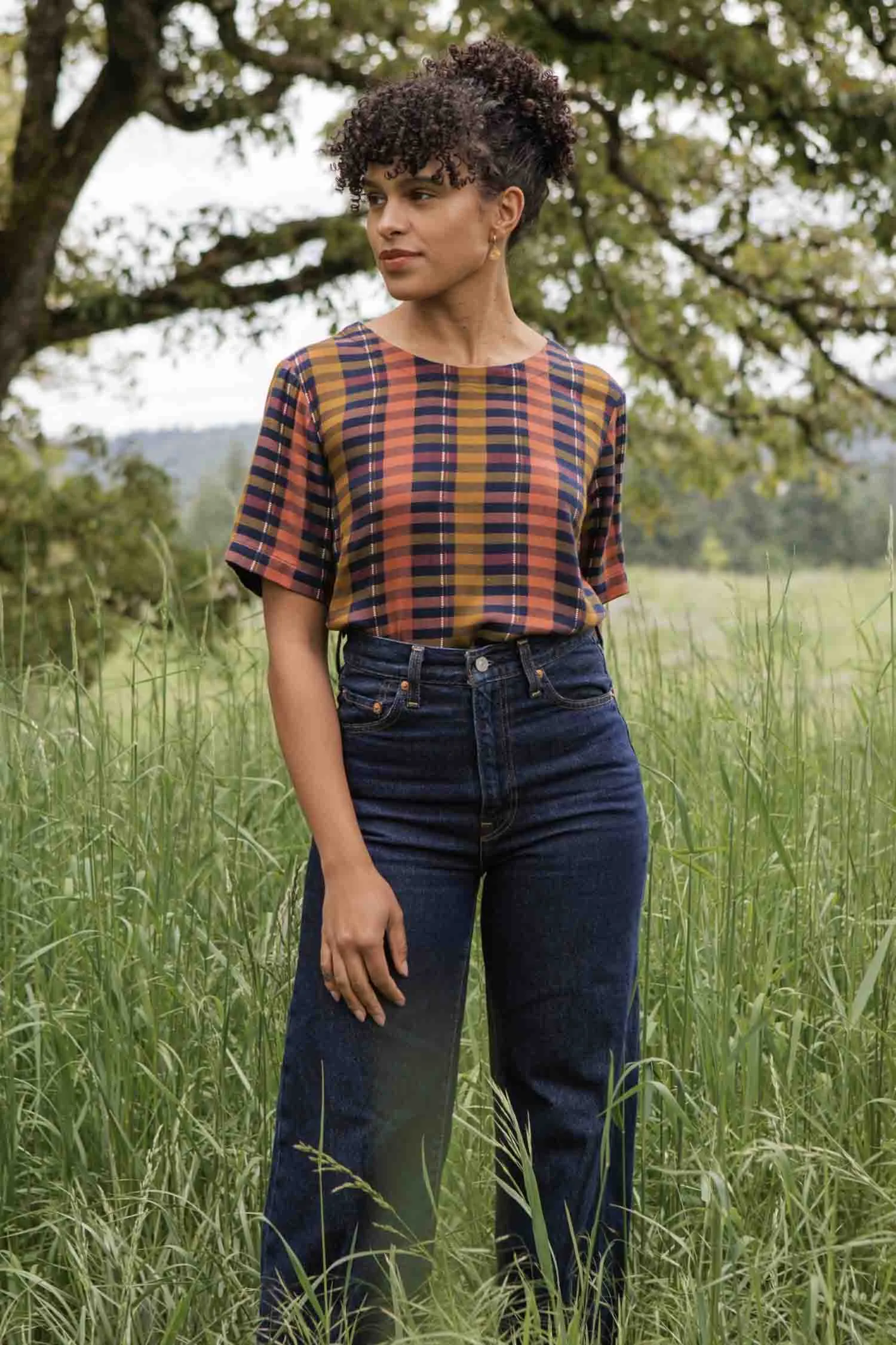 Leona Shirt / Alpenglow Stripe sold by Bridge & Burn product image thumbnail 4