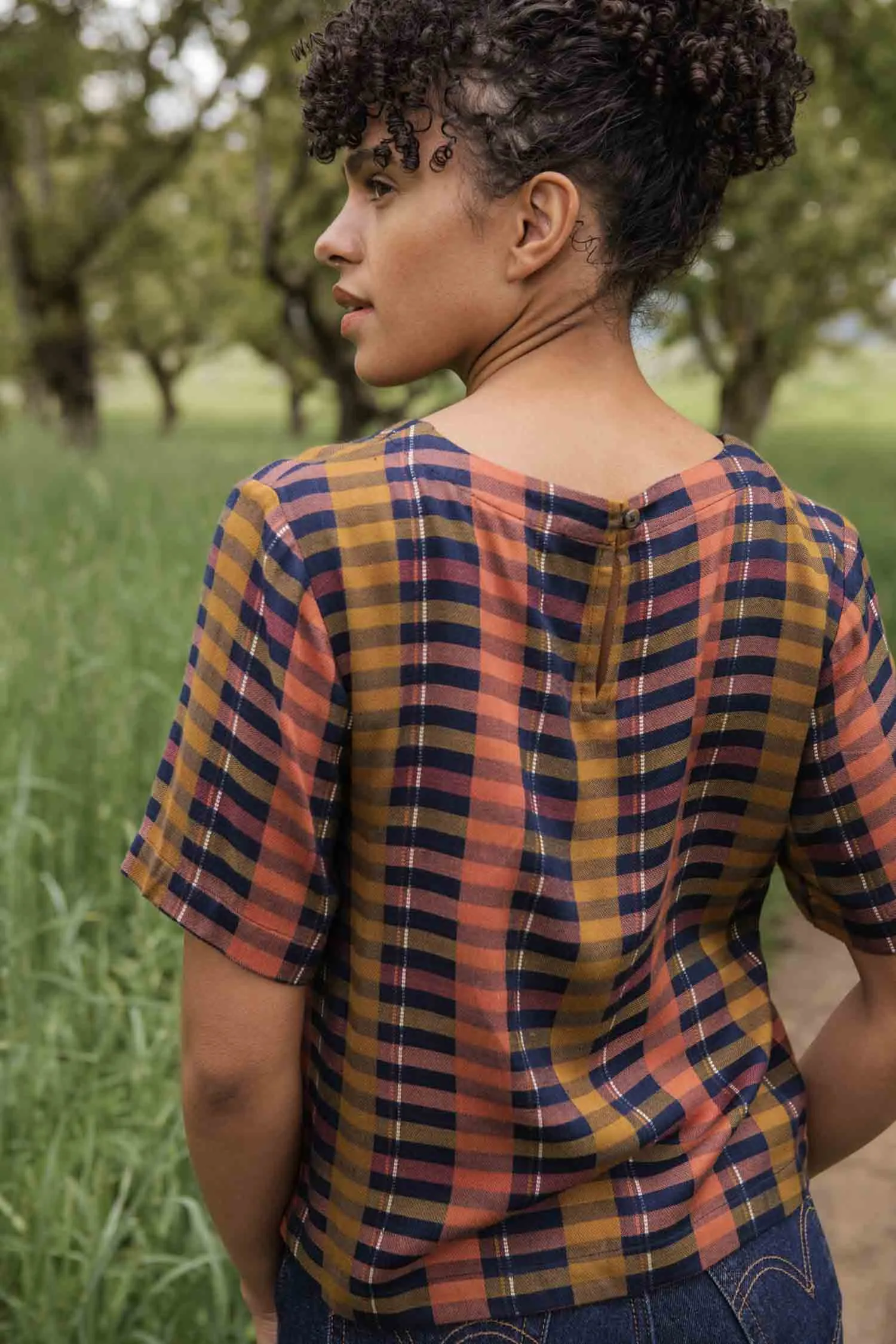 Leona Shirt / Alpenglow Stripe sold by Bridge & Burn product image thumbnail 3