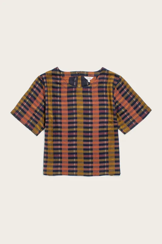 Leona Shirt / Alpenglow Stripe sold by Bridge & Burn