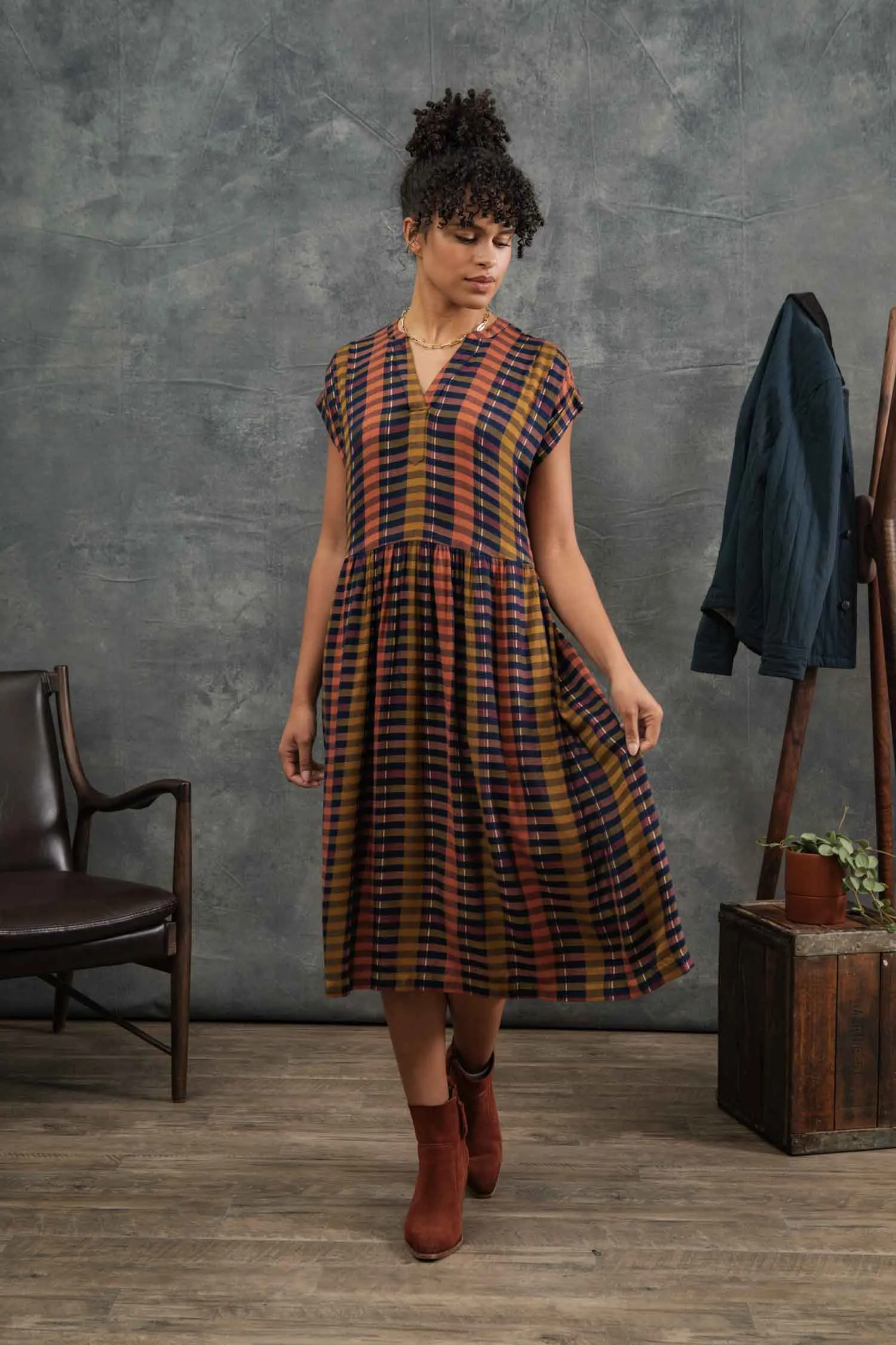 Ira Dress / Alpenglow Stripe sold by Bridge & Burn product image thumbnail 3