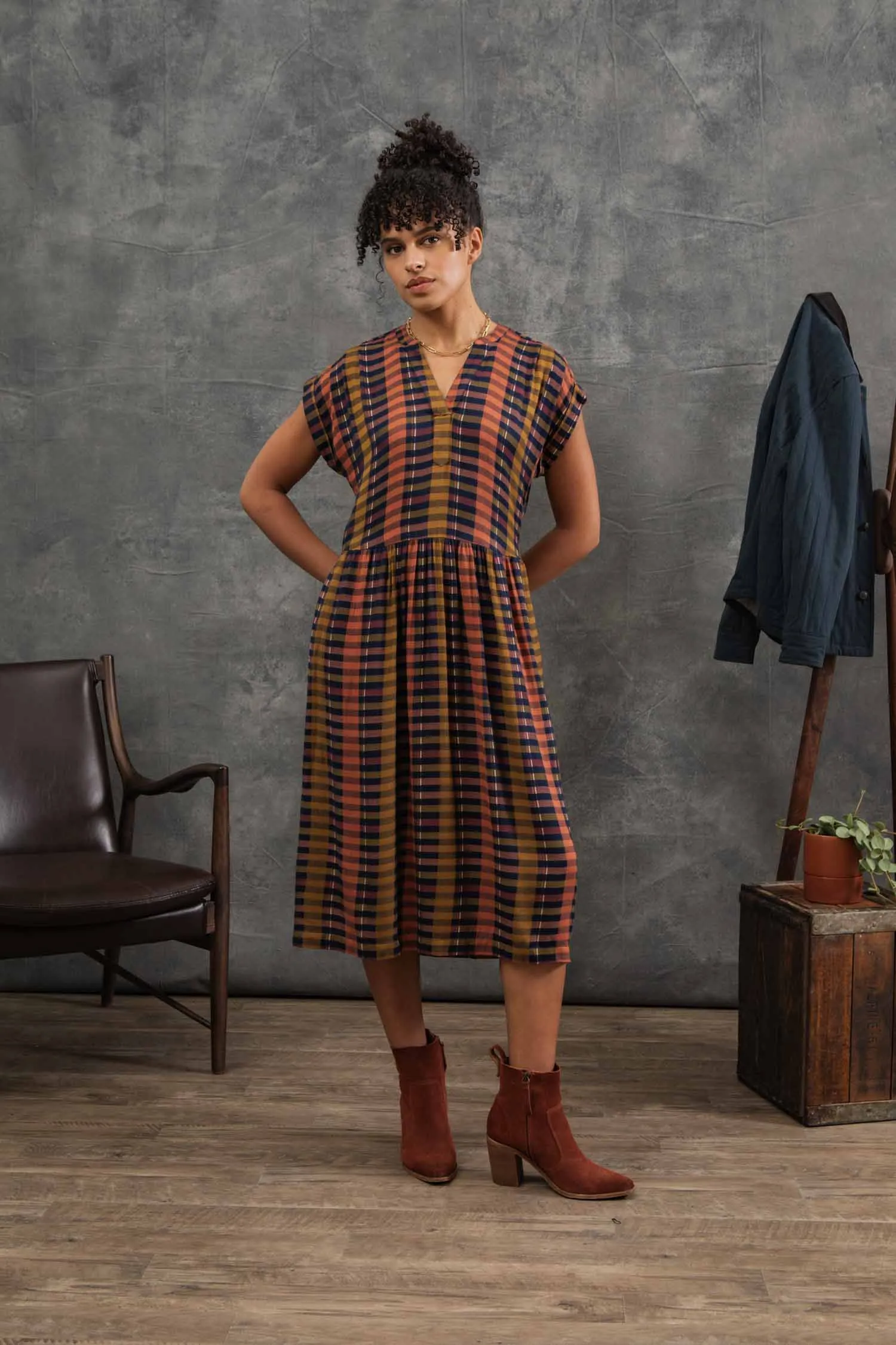 Ira Dress / Alpenglow Stripe sold by Bridge & Burn product image thumbnail 2
