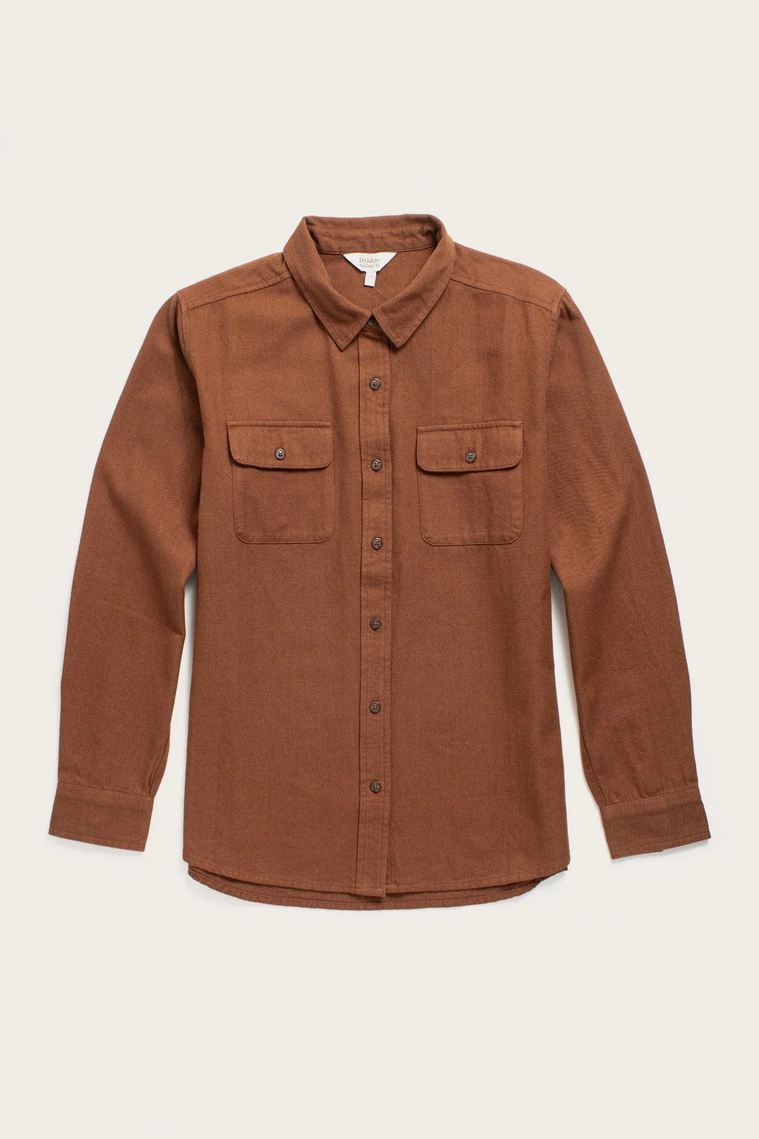 Lenon Shirt / Terracotta Melange sold by Bridge & Burn